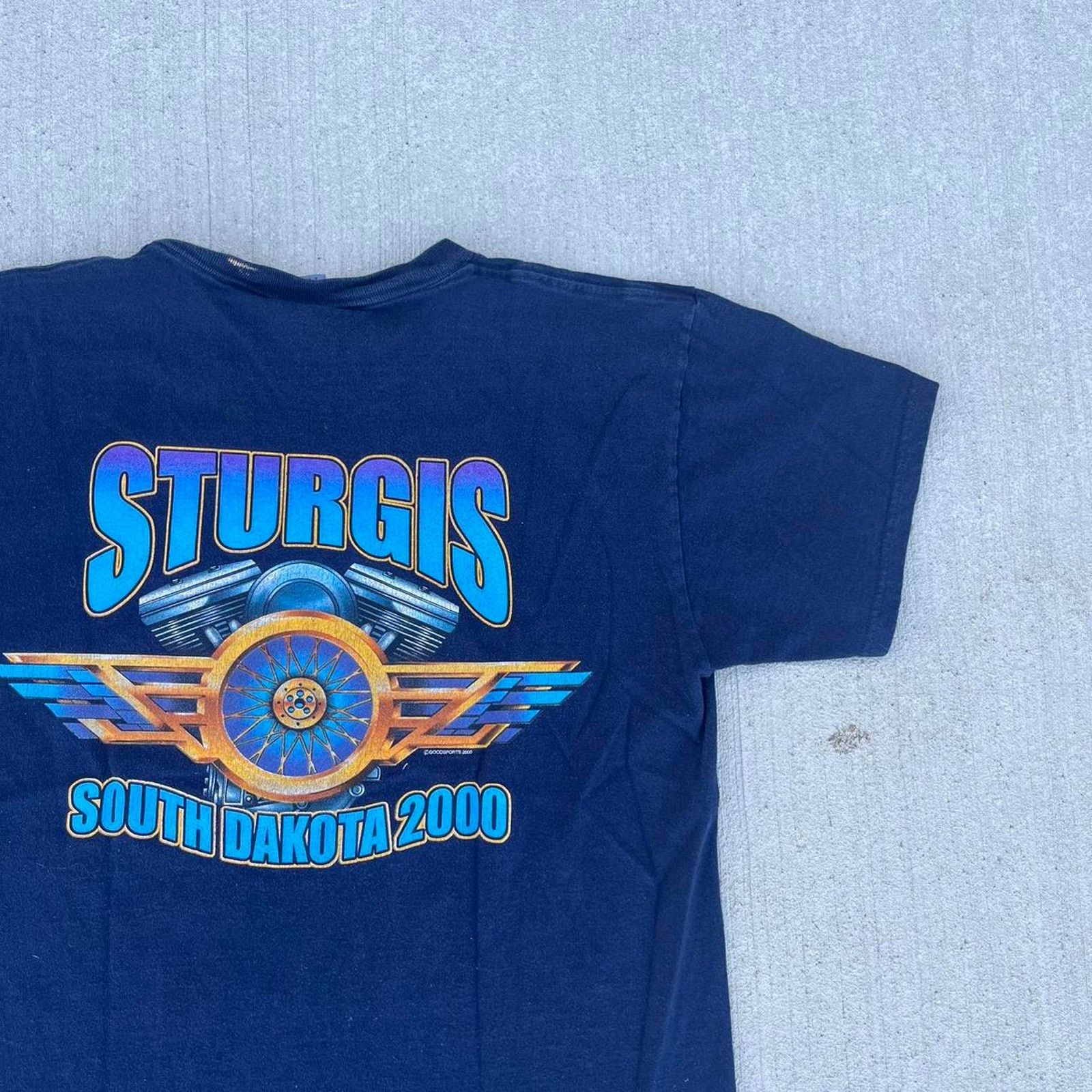 Fruit Of The Loom Vintage sturgis biker rally tshirt Size US XL / EU 56 / 4 - 7 Thumbnail