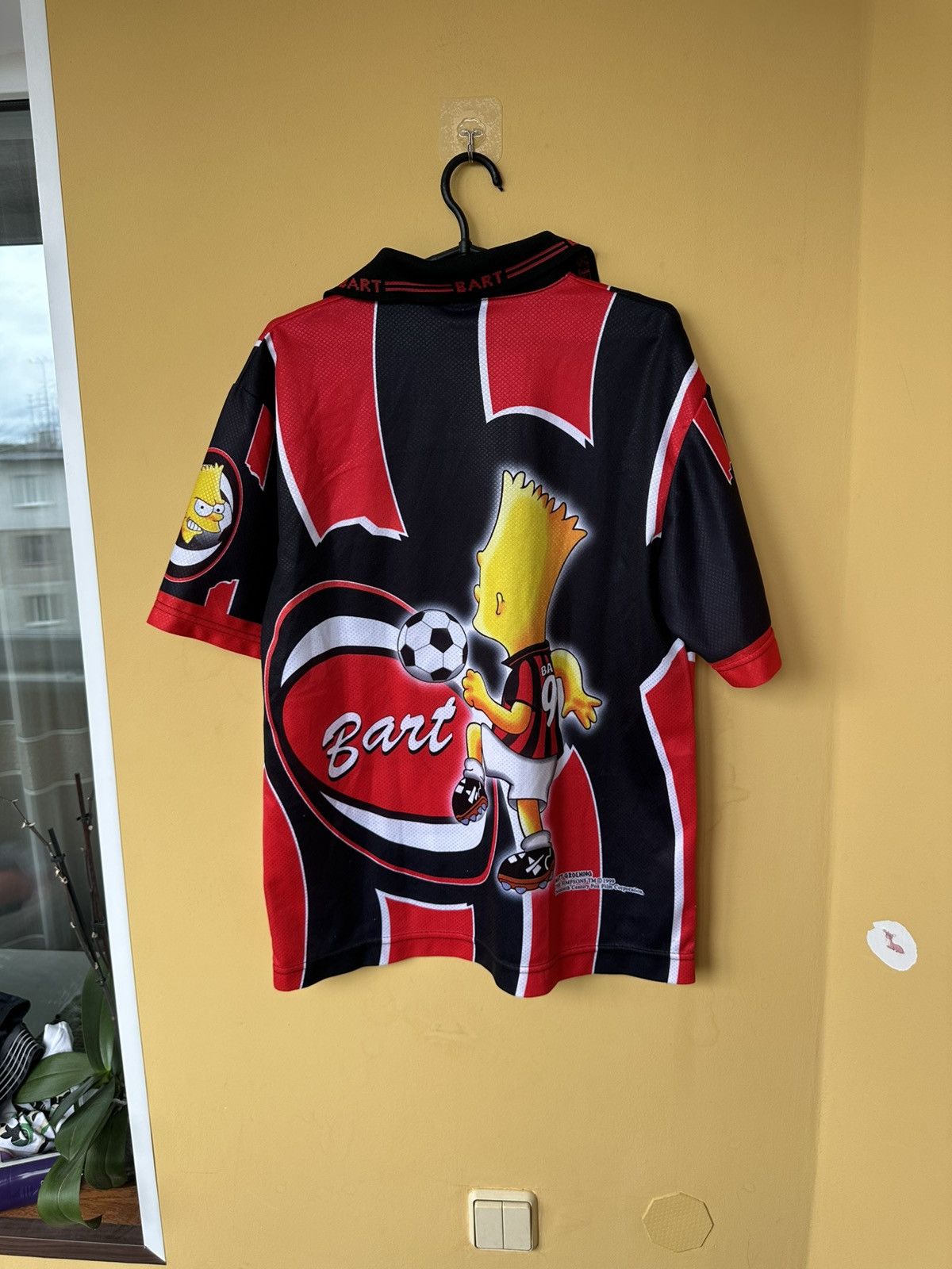 The Simpsons Rare Bart Simpson 1999 AC Milan Matt Groening Football Shirt Size US M / EU 48-50 / 2 - 8 Thumbnail
