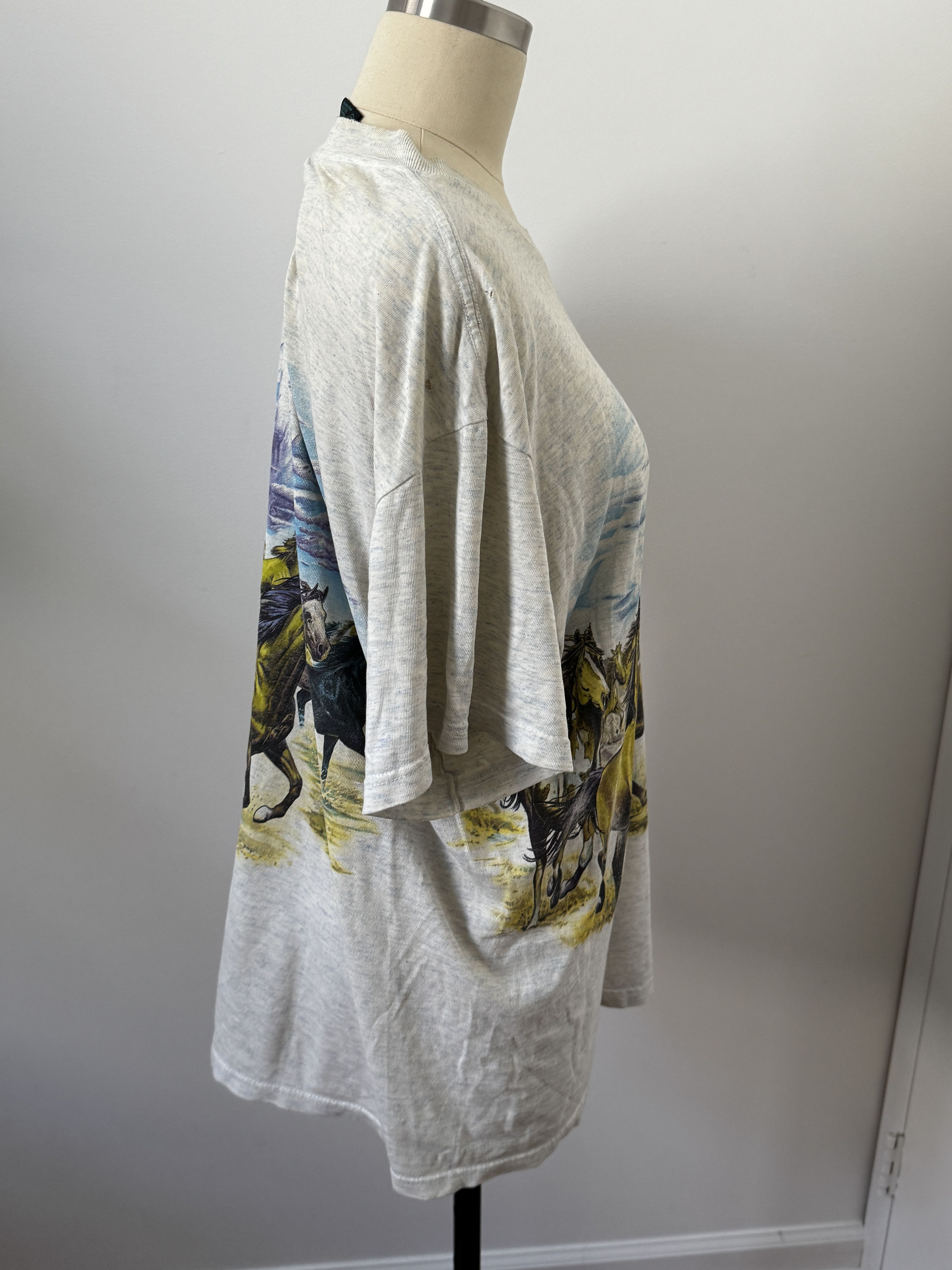 Vintage RARE VINTAGE HORSE T-SHIRT 80's-90's Vintage Animal print Size US L / EU 52-54 / 3 - 2 Thumbnail