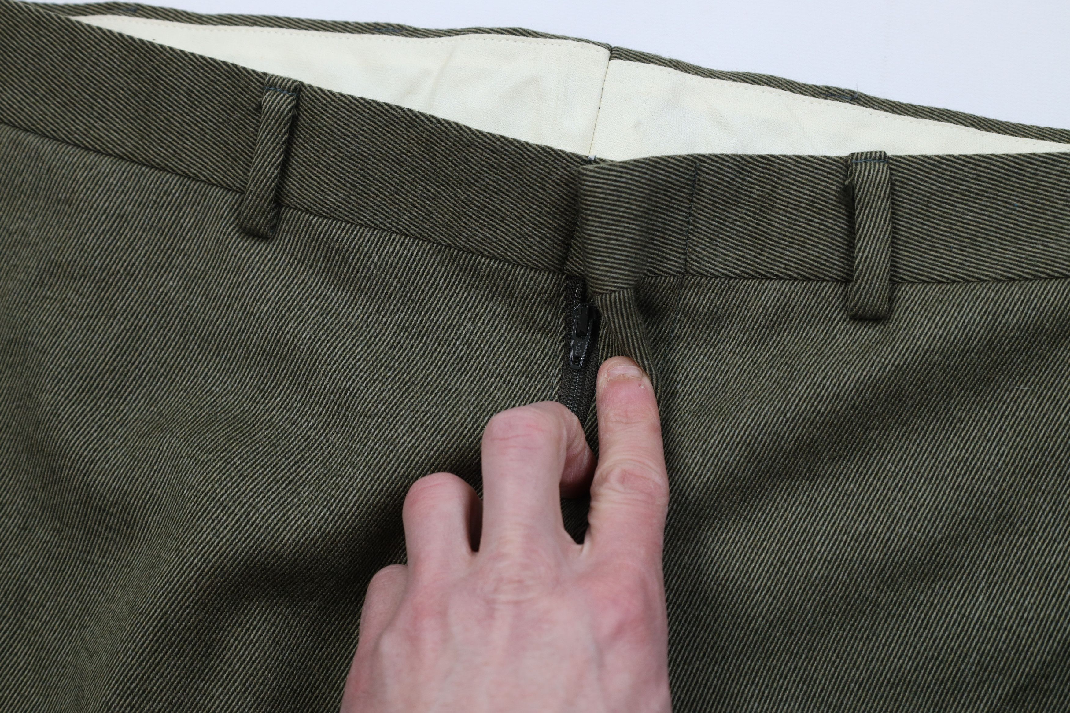 Vintage Vintage 70s Streetwear Wool Whipcord Chino Pants USA Size US 36 / EU 52 - 9 Thumbnail