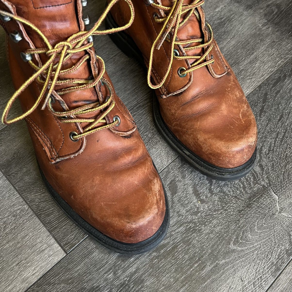 Red Wing Vintage 1990s Red Wing Shoes Leather Boots Brown Model 207 Size US 9.5 / EU 42-43 - 8 Thumbnail