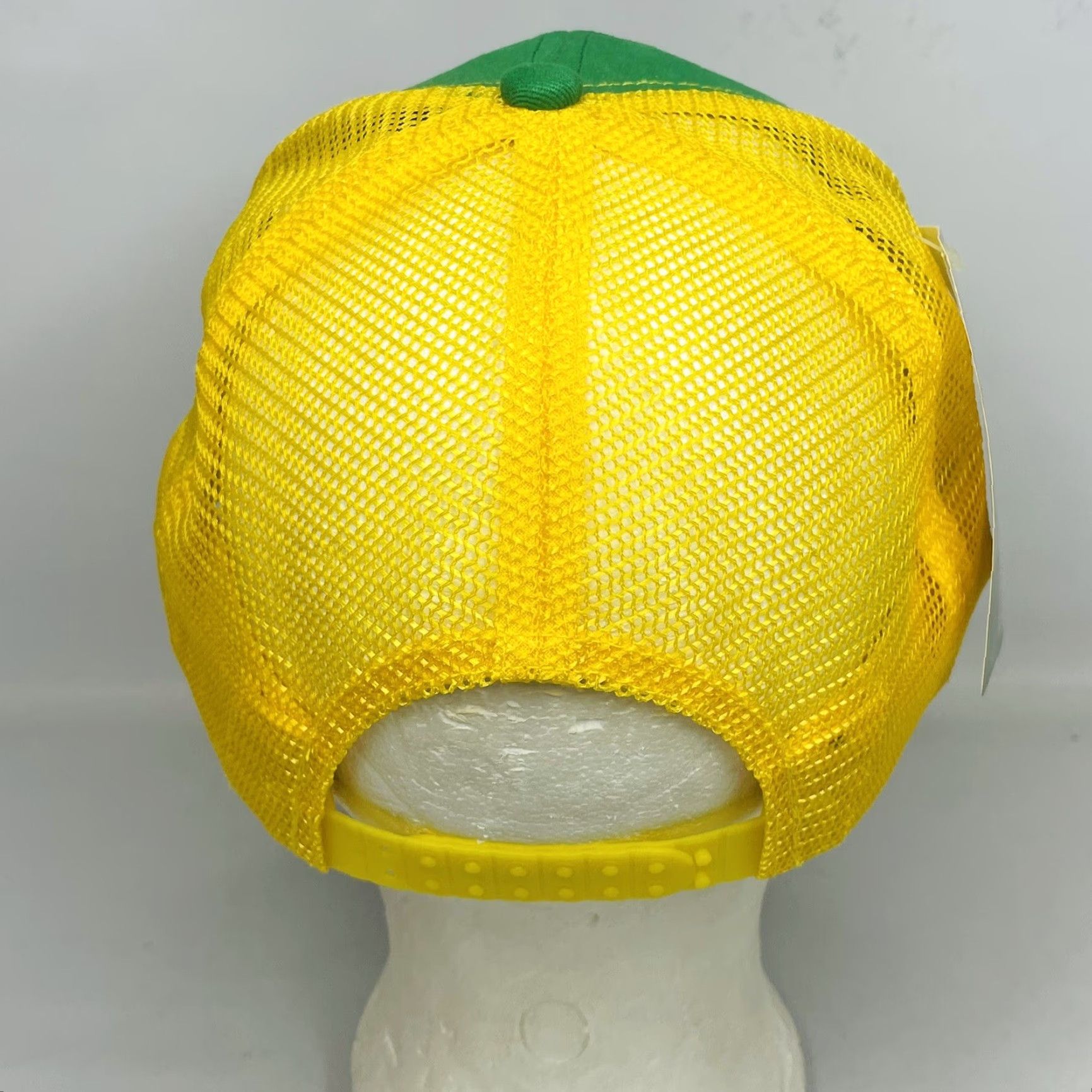 John Deere NWT John Deere Trucker Hat Spider Webb Adjustable Adult Size Green Yellow Size ONE SIZE - 5 Thumbnail