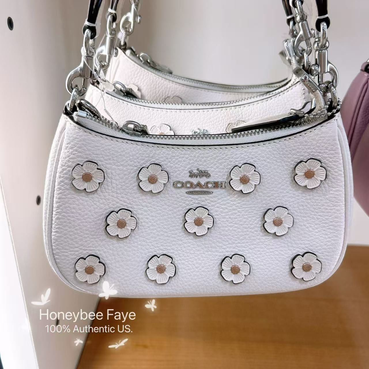 Coach NWT Coach Teri Mini Crossbody Bag With Floral Applique CAJ98 Size ONE SIZE - 2 Thumbnail