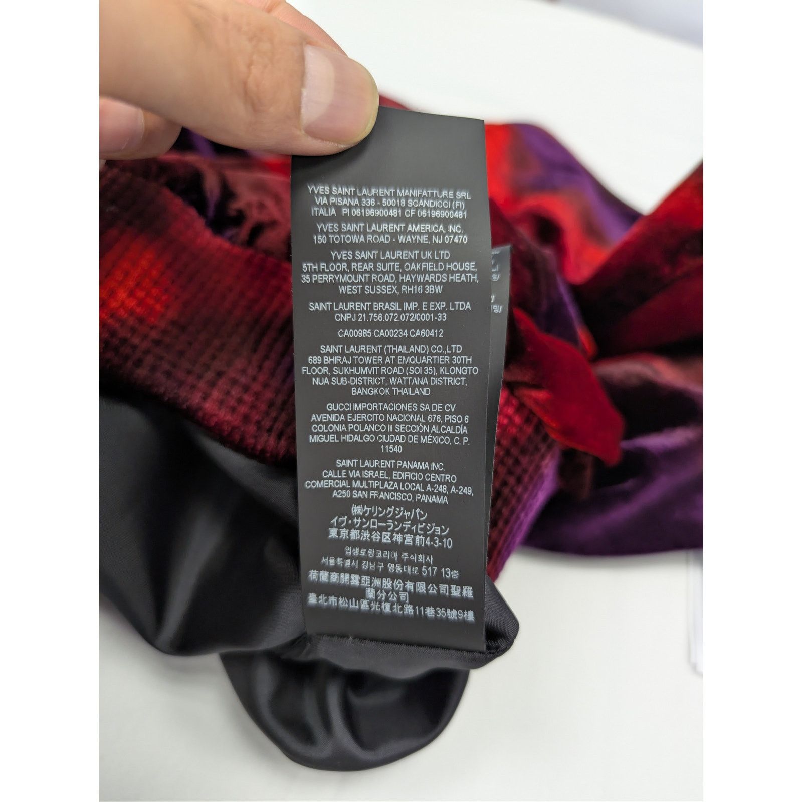 Saint Laurent Paris o1rshd1 Velours Liquide Ombre Jacket in Rouge Rose Size US L / EU 52-54 / 3 - 21 Thumbnail