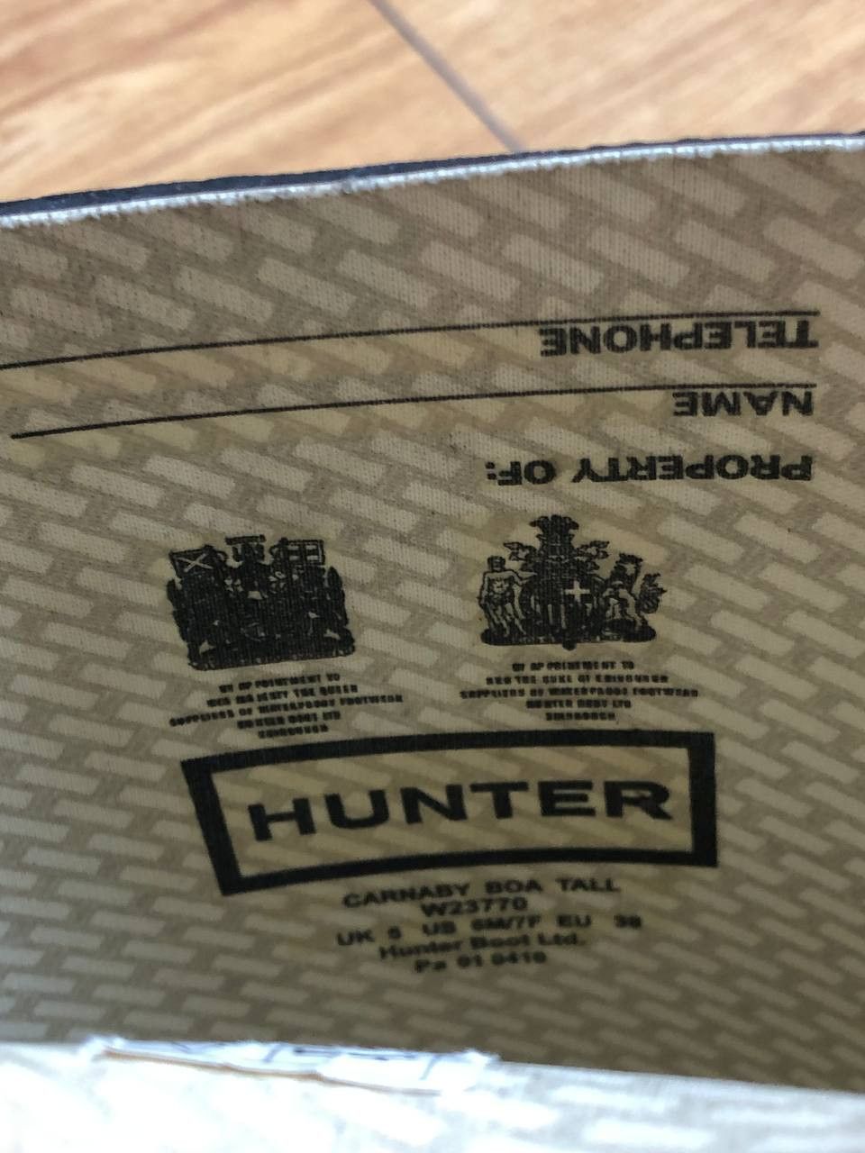 Hunter Vintage Boots black Hunter logo Y2K streetwear Size US 5.5 / EU 38 - 2 Thumbnail