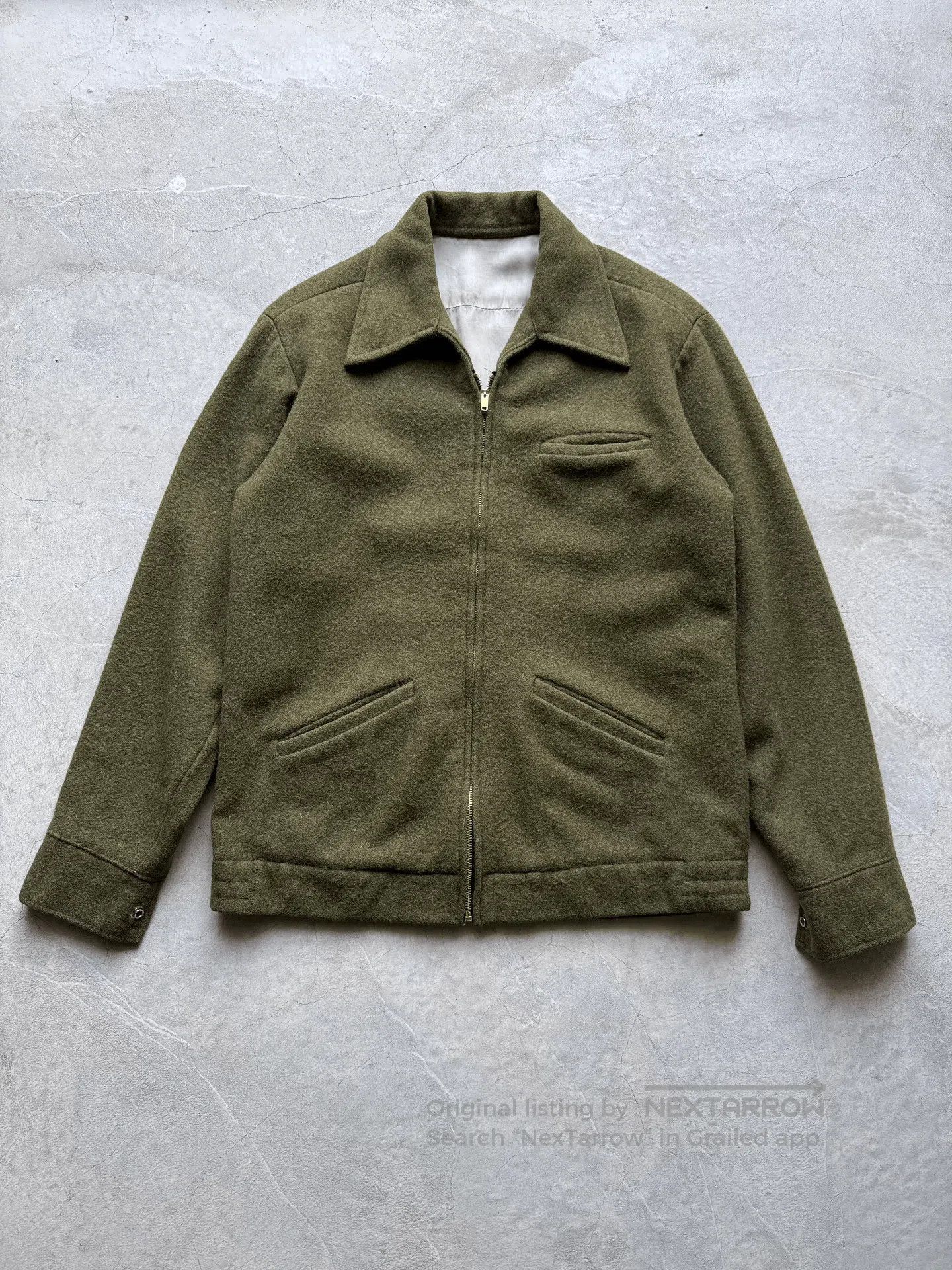 Vintage Vintage 70s Wool Trucker Jacket. Size US L / EU 52-54 / 3 - 1 Thumbnail