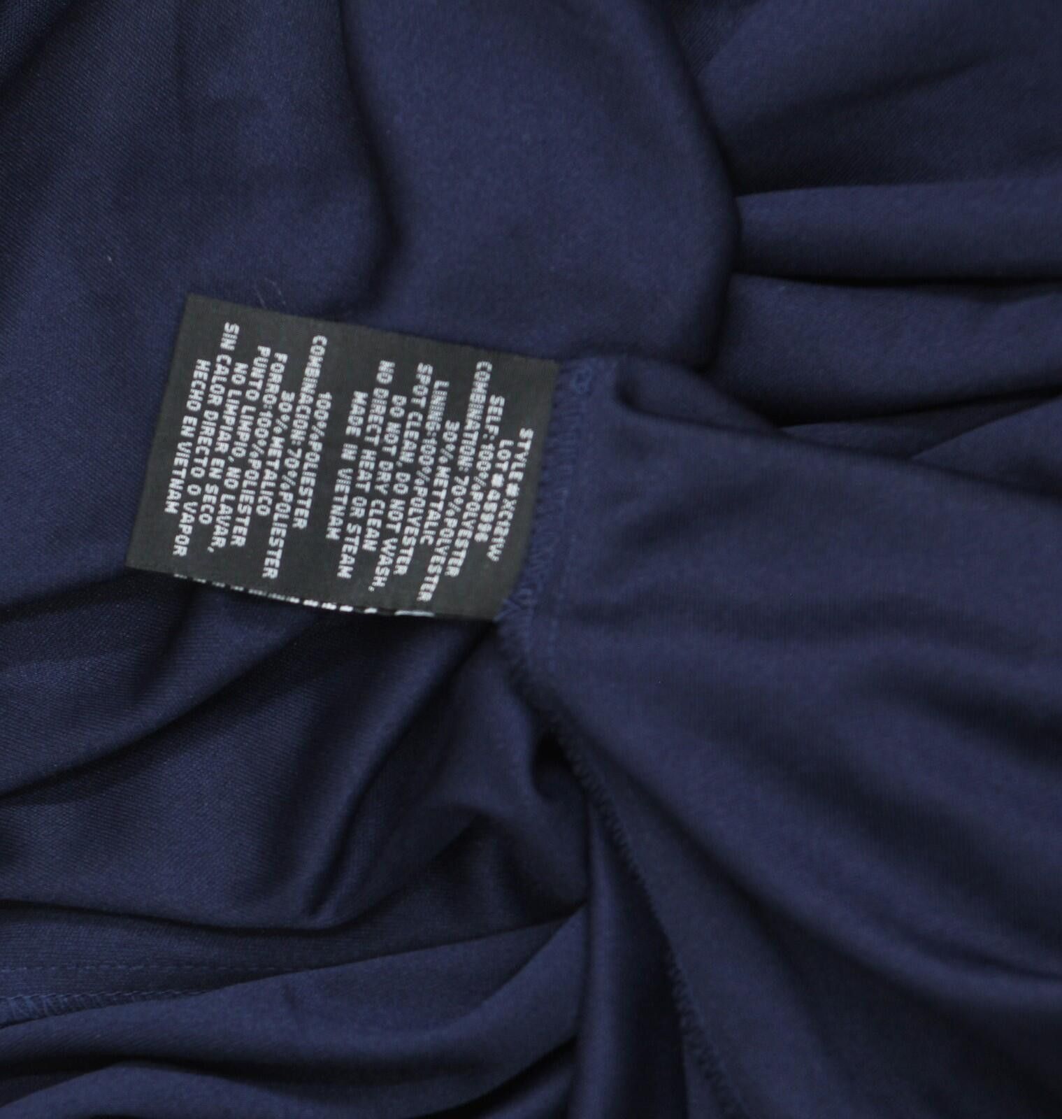 Other X By Xscape Plus Ruched Lace Gown Dress Xc121w Navy Blue 14w Size XL / US 12-14 / IT 48-50 - 5 Thumbnail