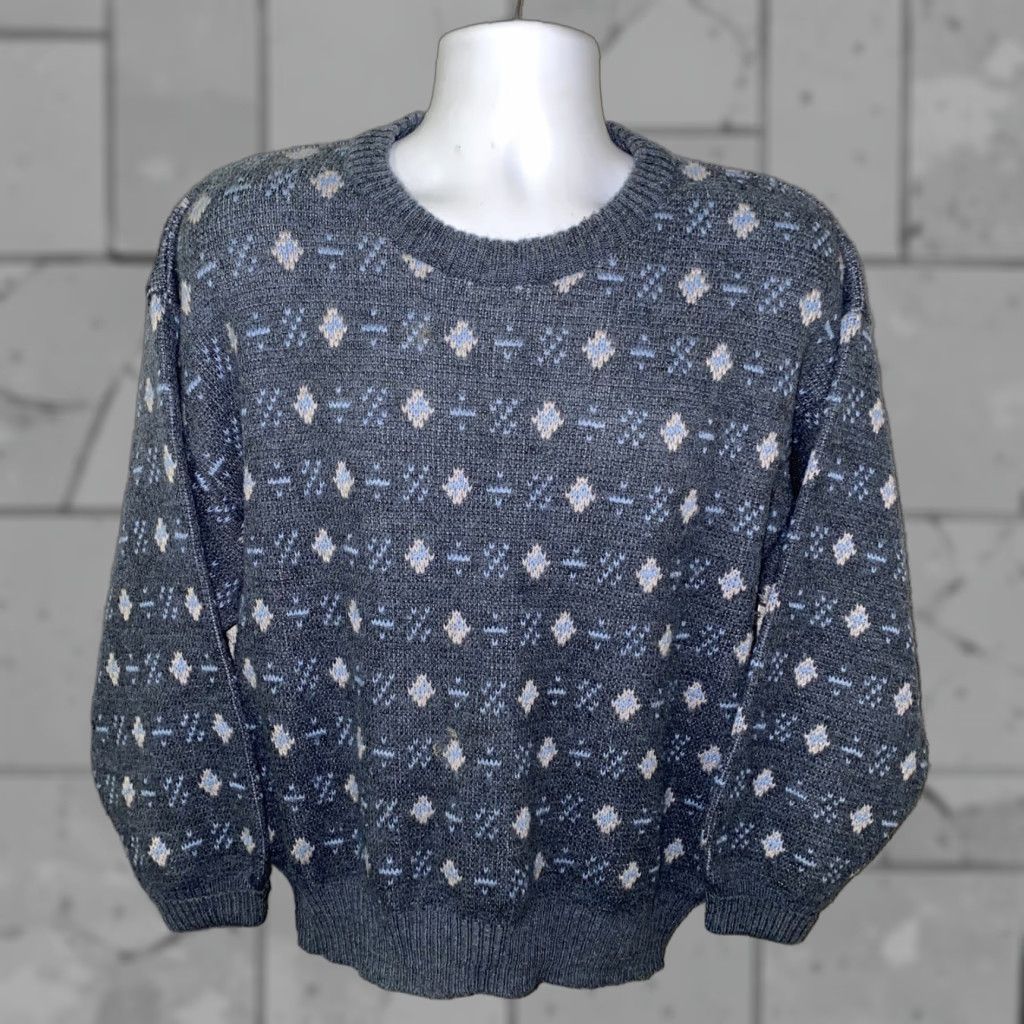 Vintage Tandem Mens Gray Crewneck Wool Alpaca Blend Sweater Size M Size US M / EU 48-50 / 2 - 1 Thumbnail