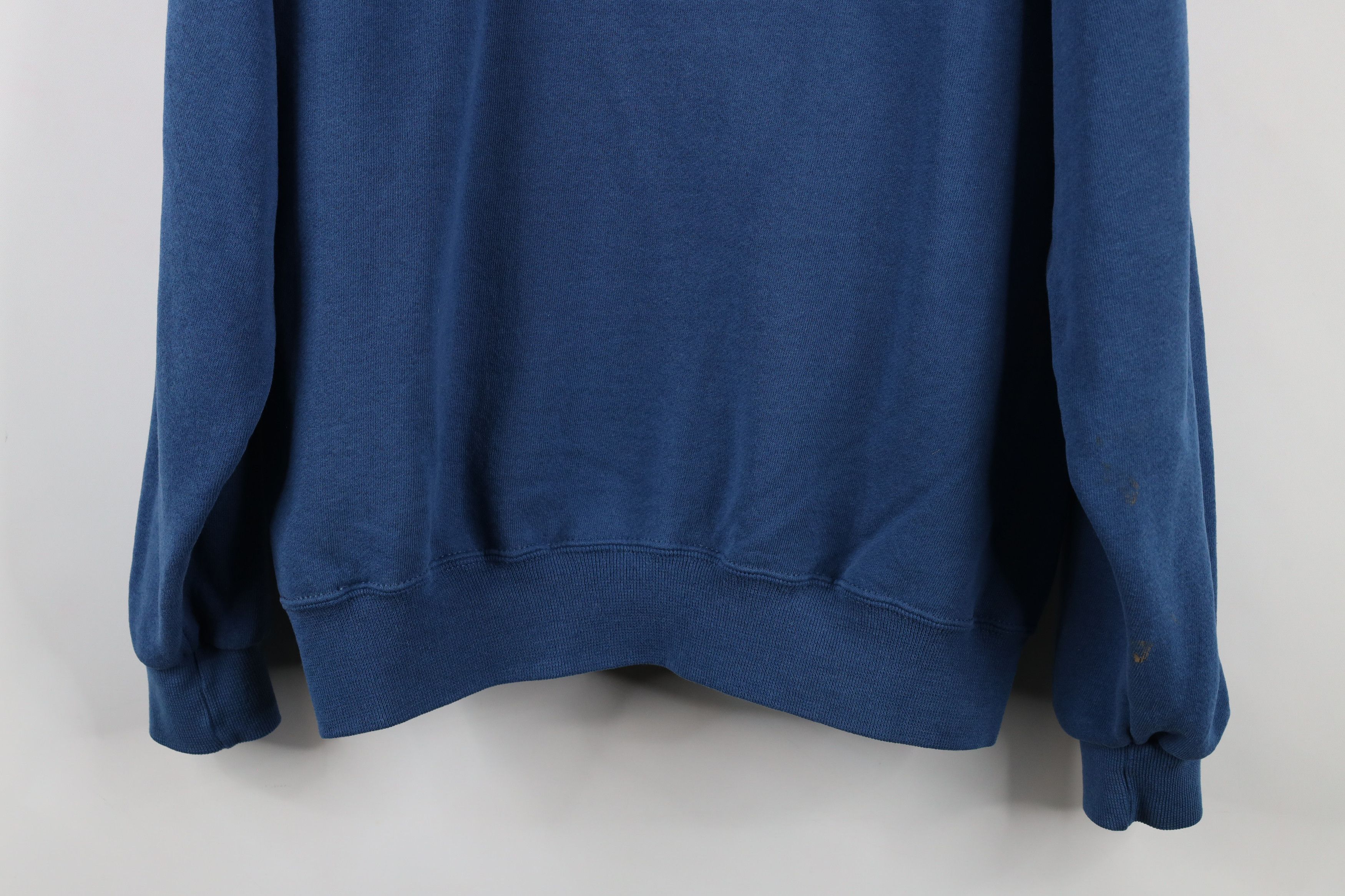 Vintage Vintage 90s Bike Blank Crewneck Sweatshirt Blue USA Size US M / EU 48-50 / 2 - 13 Thumbnail
