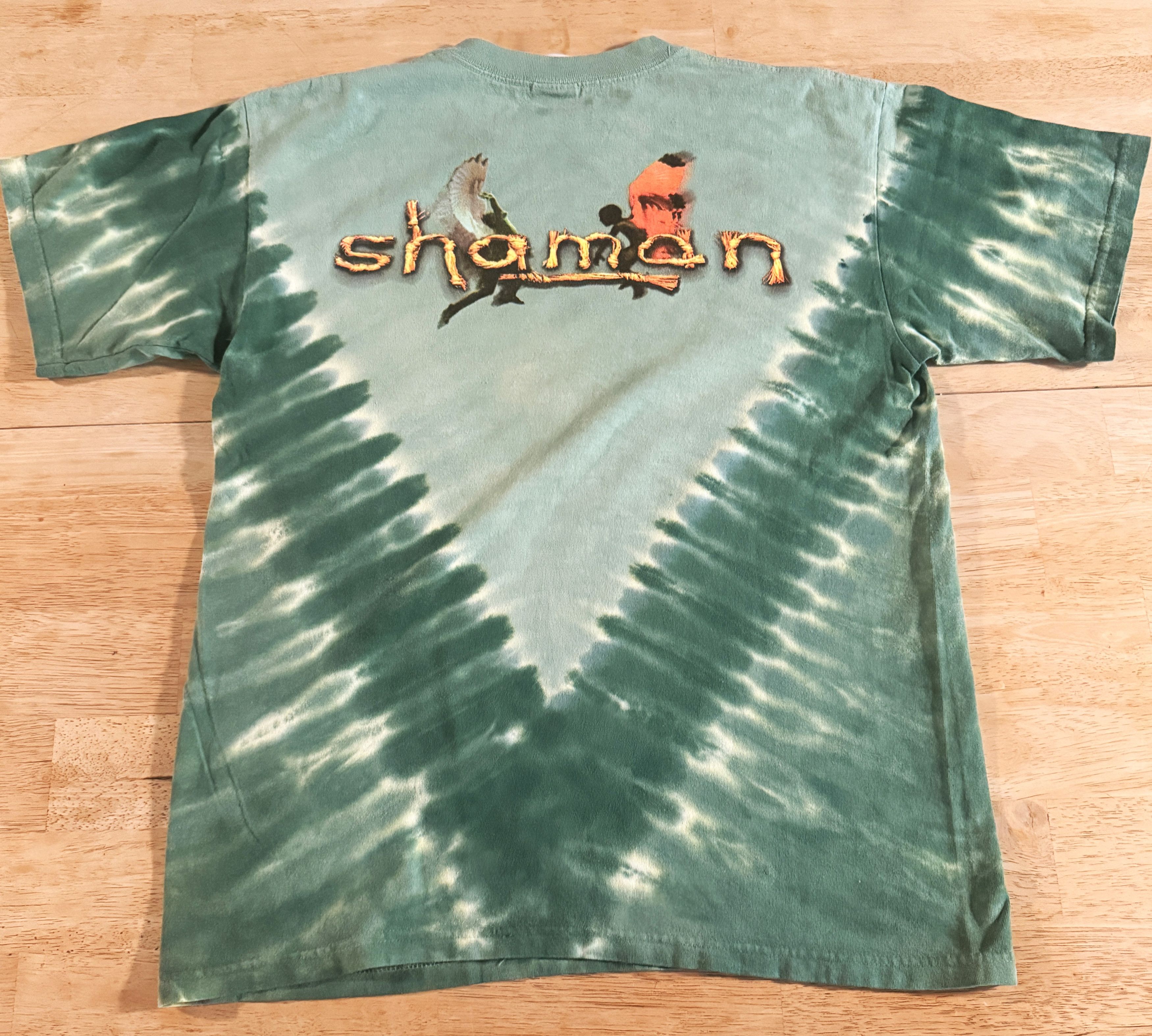 Vintage Santana Shaman Tie Dye M 2003 Vintage Shirt Size US M / EU 48-50 / 2 - 2 Thumbnail