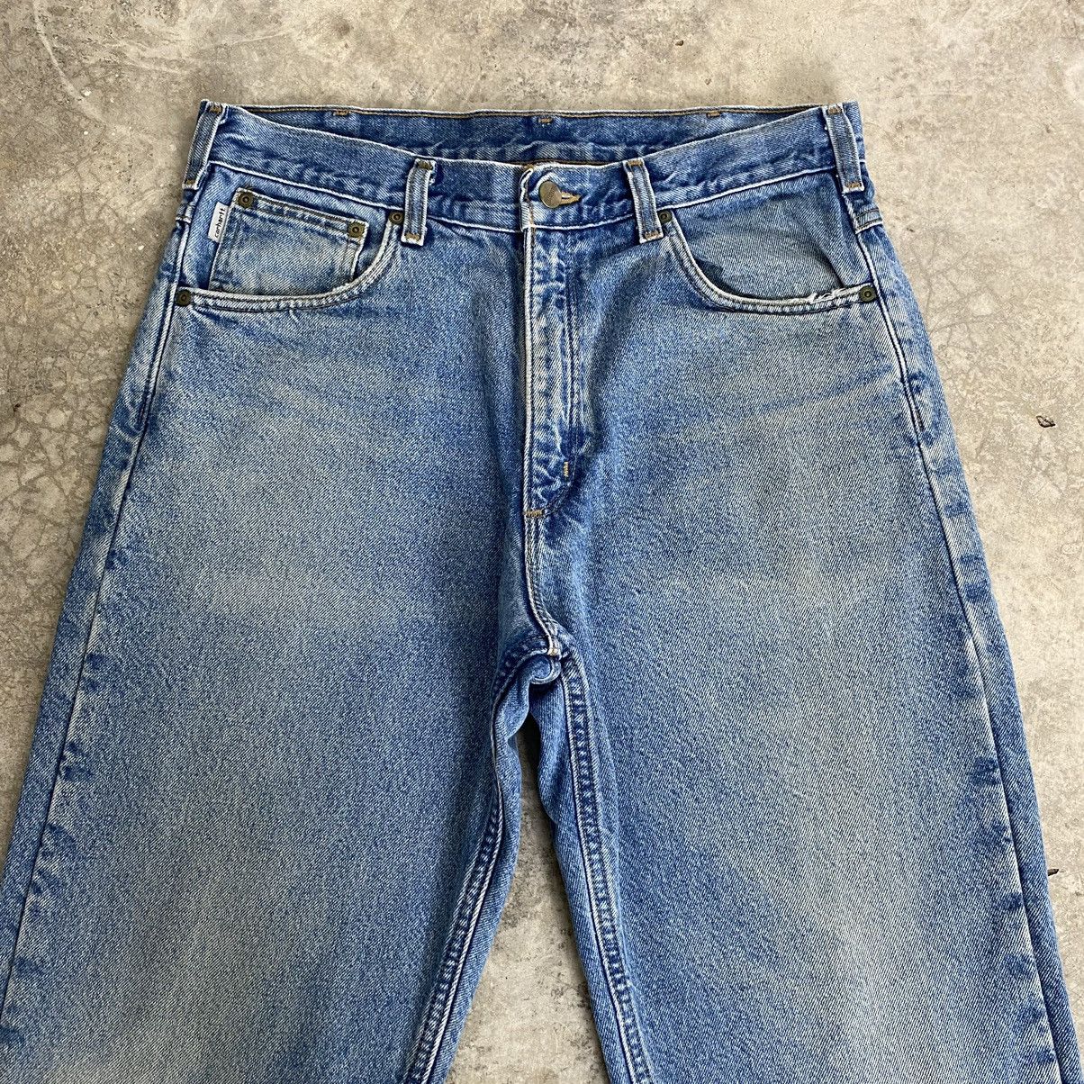 Carhartt Vintage Carhartt Blanket Lined Relaxed Fit Faded Denim Jeans Size US 34 / EU 50 - 3 Thumbnail