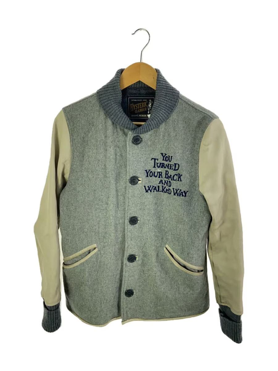 Hysteric Glamour Hysteric Glamour Wool Stadium Jacket Grey Size US S / EU 44-46 / 1 - 1 Thumbnail