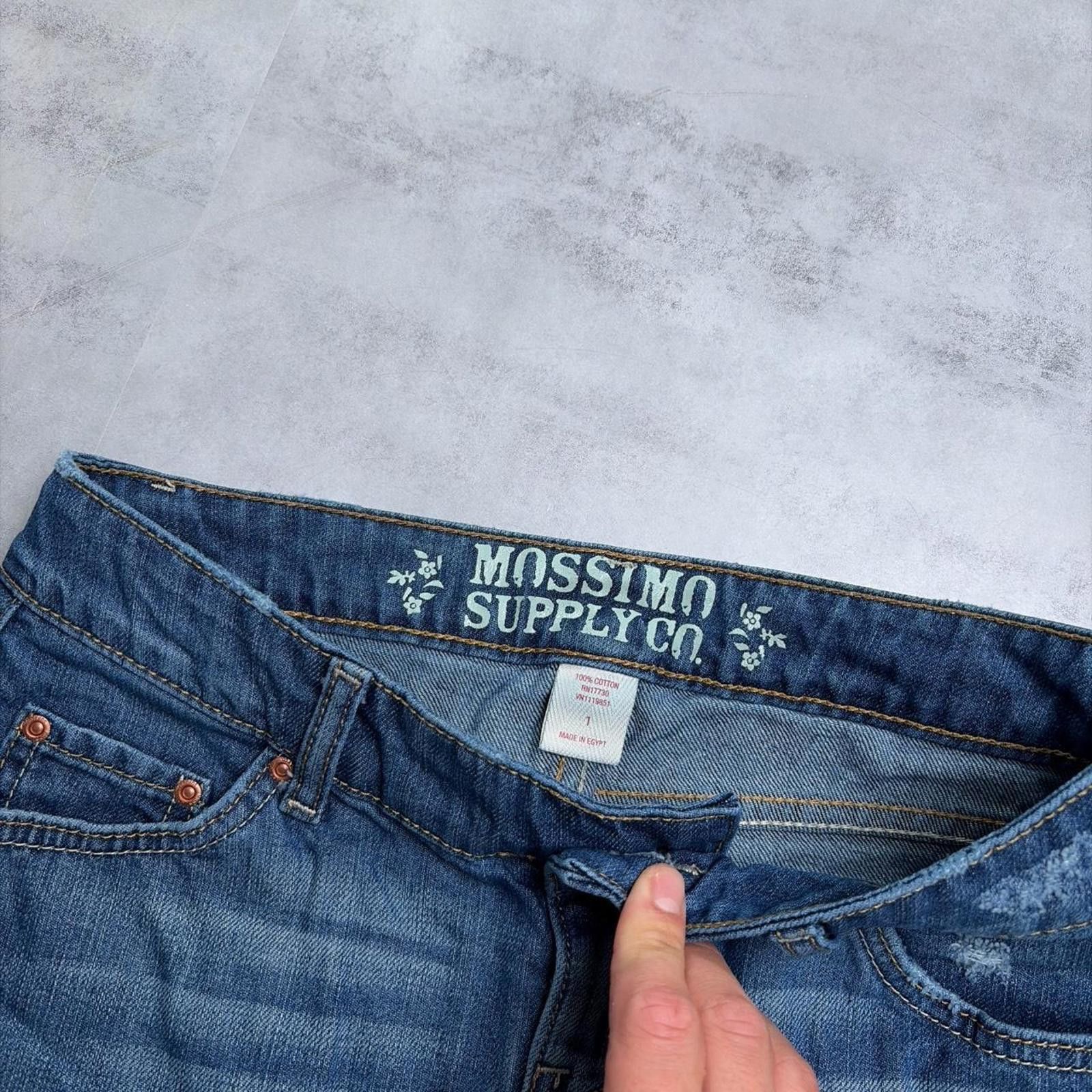 Mossimo Y2K Blue Mossimo Supply & Co Grunge Mini Denim Skirt Size 26" / US 2 / IT 38 - 5 Thumbnail