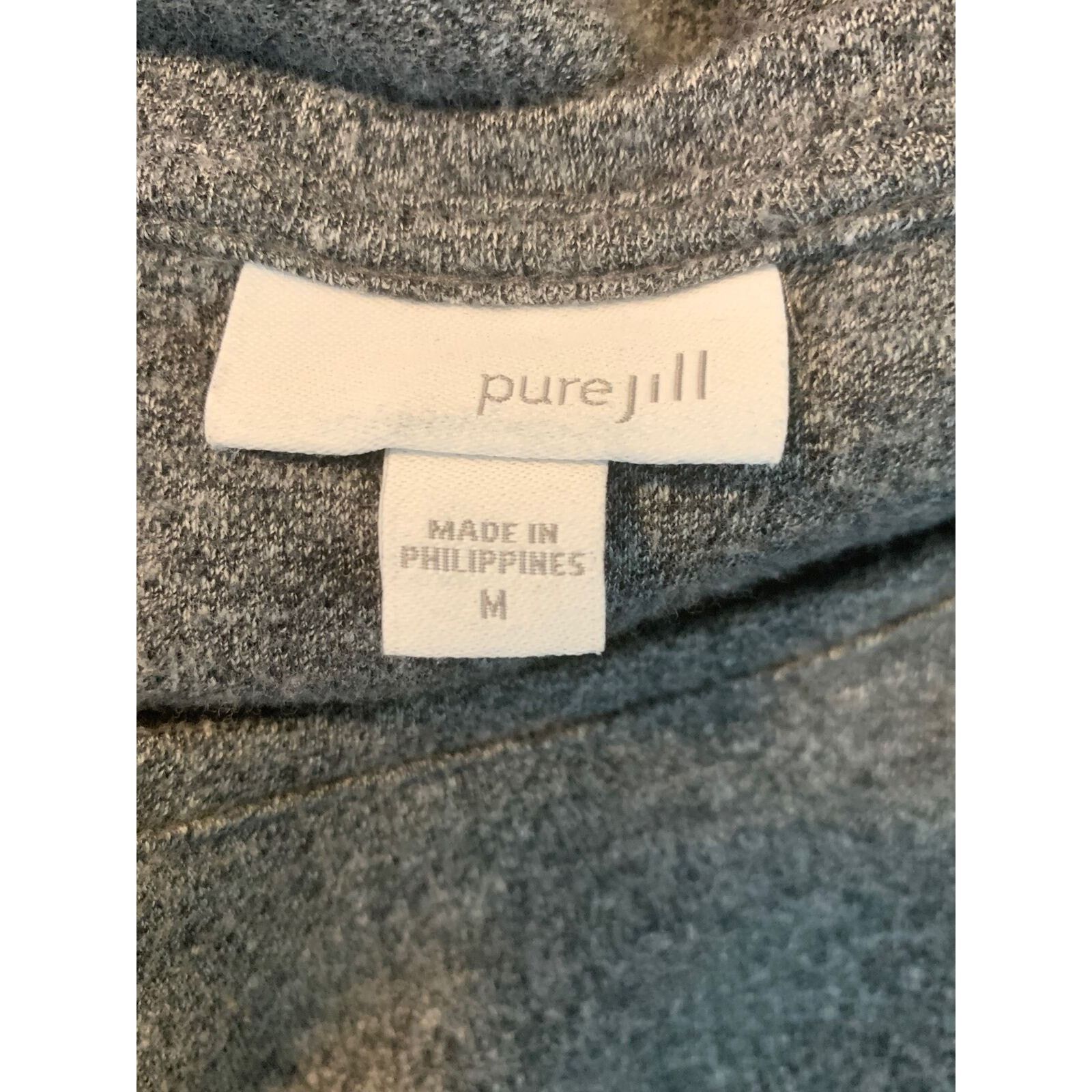 J. Jill Pure Jill gray long sleeves mini dress size Medium Size M / US 6-8 / IT 42-44 - 3 Thumbnail
