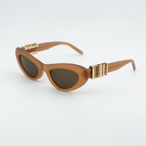 Loewe Loewe LW40156U 50E Sunglasses Shiny Brown Cat Eye Frame Size ONE SIZE - 1 Thumbnail