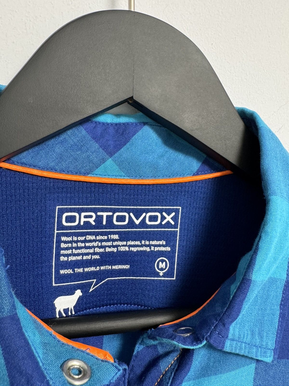 ORTOVOX × Vintage Ortovox Button Up Check Merino Size M / US 6-8 / IT 42-44 - 8 Thumbnail