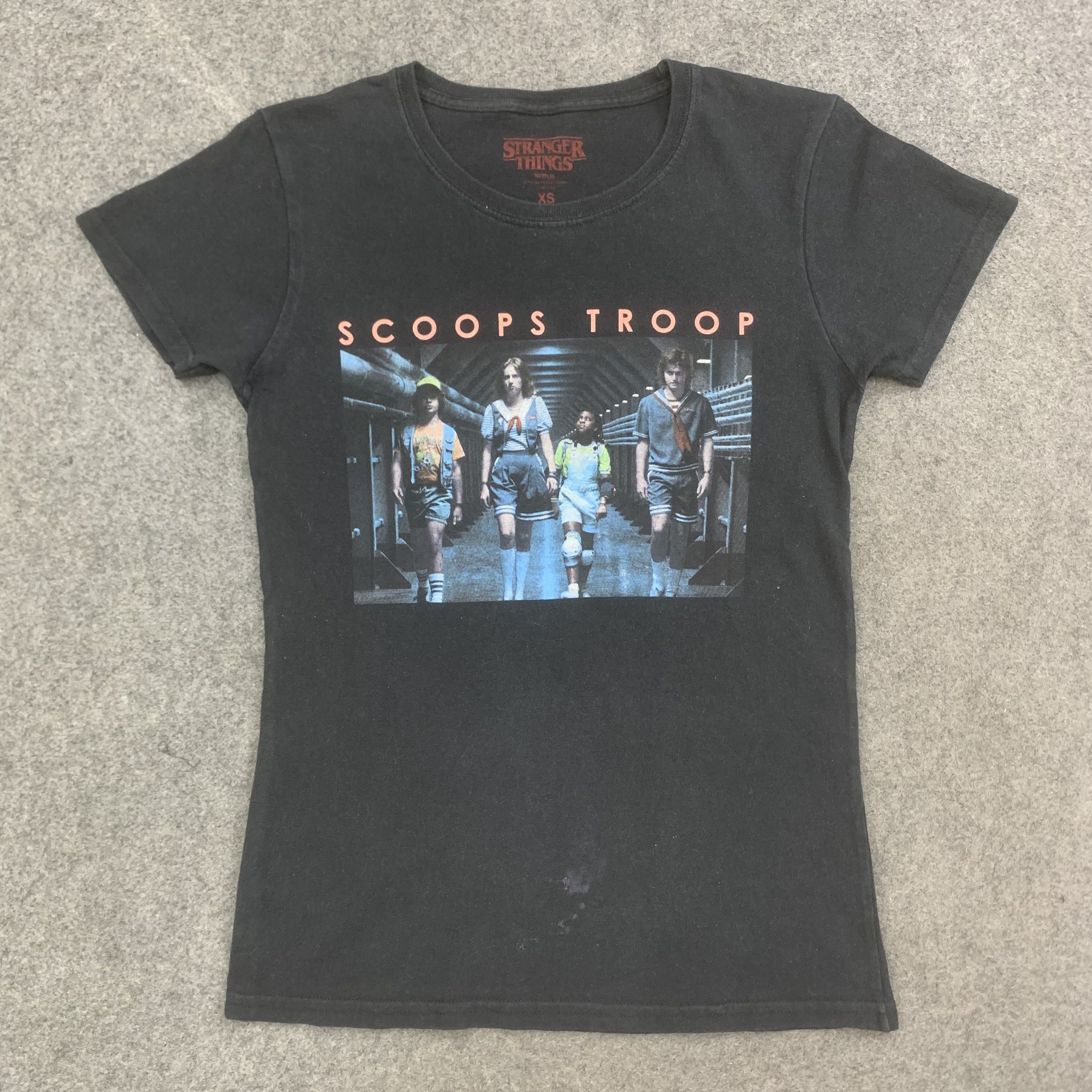 Vintage Scoops Troop Shirt Black - R003 Size XS / US 0-2 / IT 36-38 - 1 Thumbnail