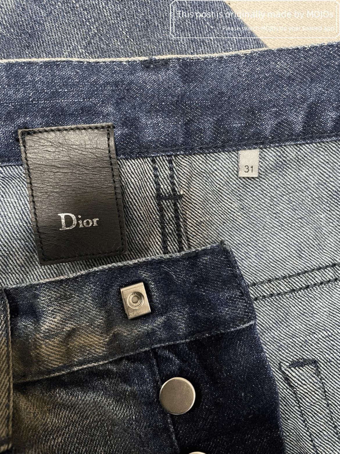 Dior Dior Homme Oil Dirt Washed Denim Size US 31 - 7 Thumbnail