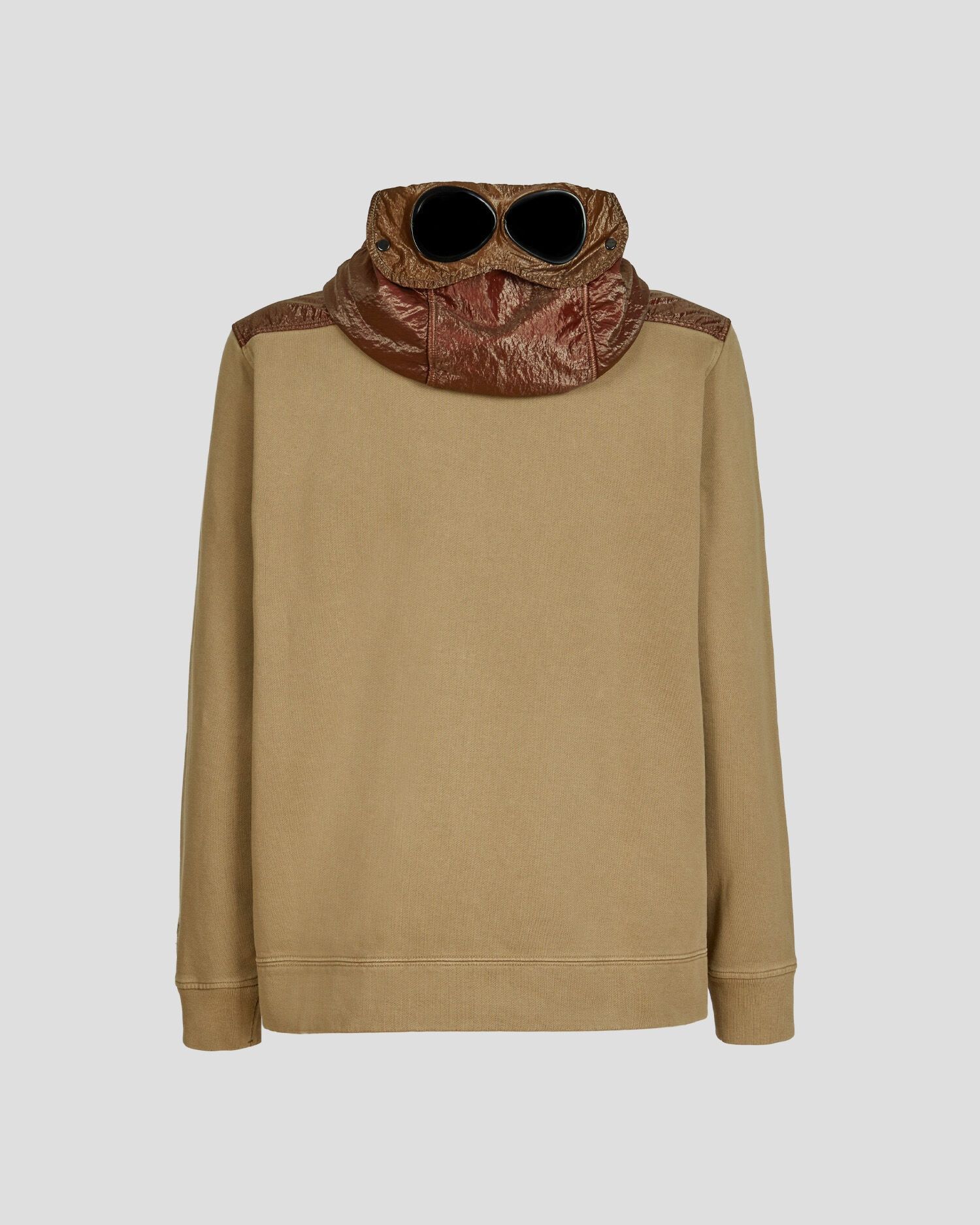 C.P. Company o1y1224 Two-tone Hoodie in Khaki/Brown Size US XS / EU 42 / 0 - 2 Thumbnail