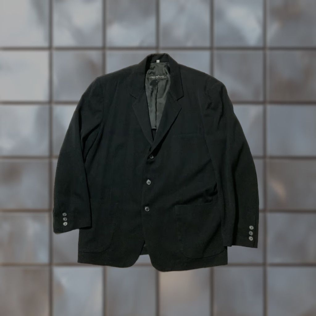 VINTAGE New York Industrie Blazer Jacket Navy 52 Wool Made In Italy Men Size 52 Blazer Jacket Mens