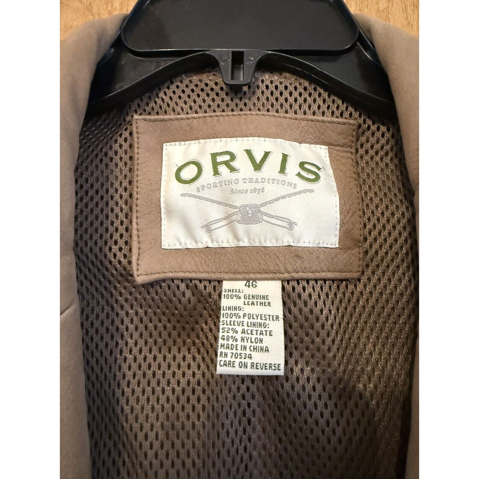 Orvis Vintage Orvis Leather Bandera Suede Blazer Mesh Lined Size US S / EU 44-46 / 1 - 3 Thumbnail
