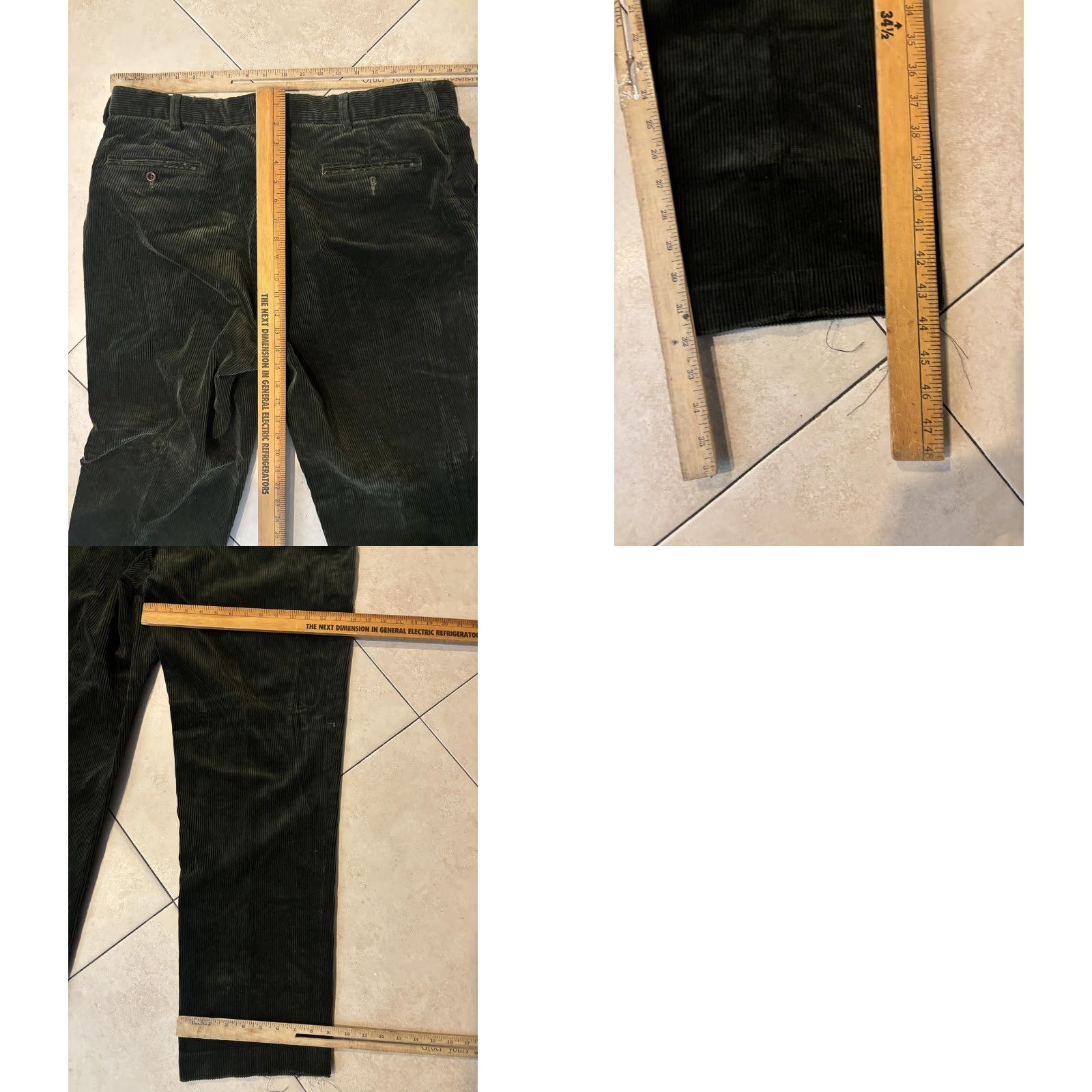 Polo Ralph Lauren Polo Ralph Lauren Prospect Corduroy Pants Mens 38x32 Green 100% Cotton Zip Fly Belt Loops Front Pockets Back Welt Pockets Straight Leg Chino Jeans Size US M / EU 48-50 / 2 - 8 Thumbnail