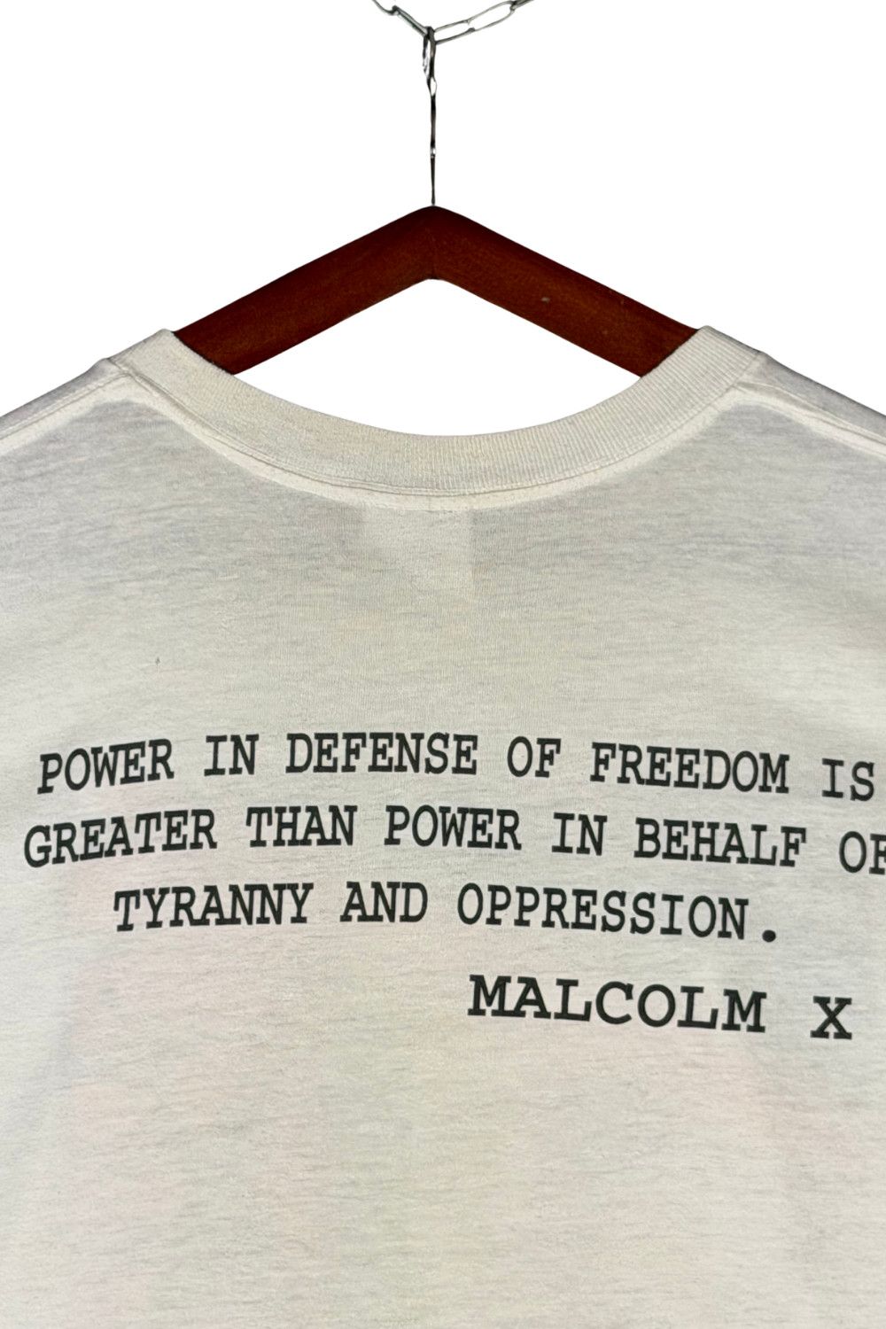 Vintage 1992 Malcolm X KACY Single Stitch USA Tee XL Spike Lee Era Size US XL / EU 56 / 4 - 13 Thumbnail