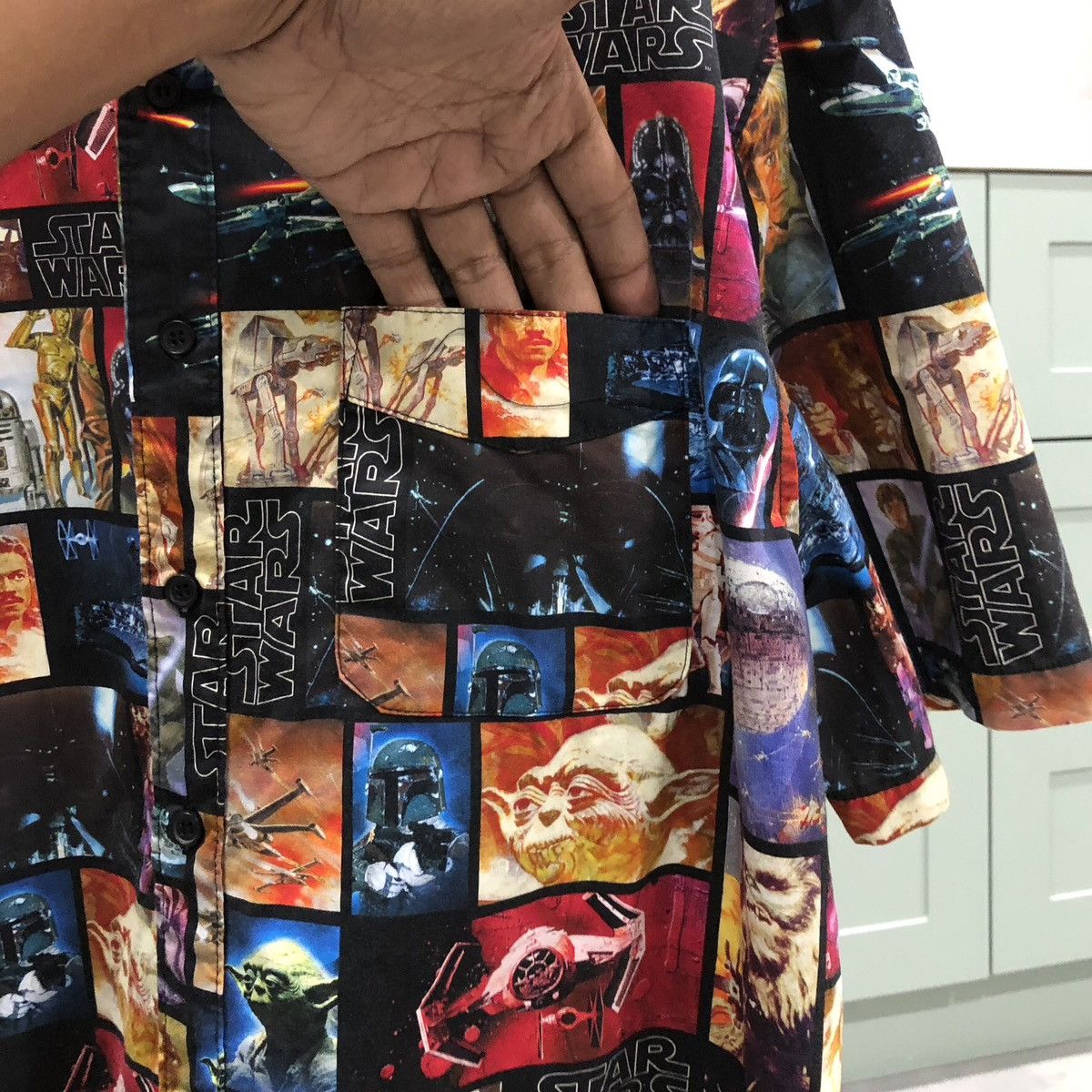 Star Wars Star Wars Full Printed Short Sleeve Button Up Size US XL / EU 56 / 4 - 6 Thumbnail