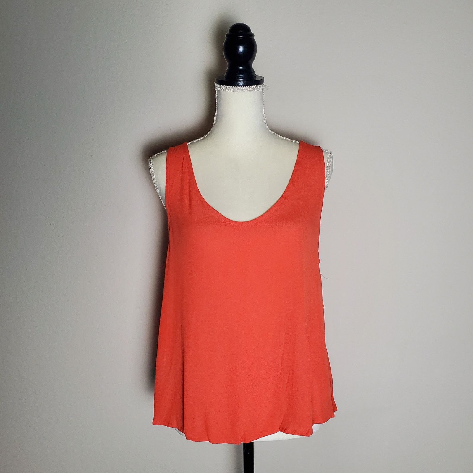 Nordstrom Elodie Orange Tank Top Large Size L / US 10 / IT 46 - 1 Thumbnail