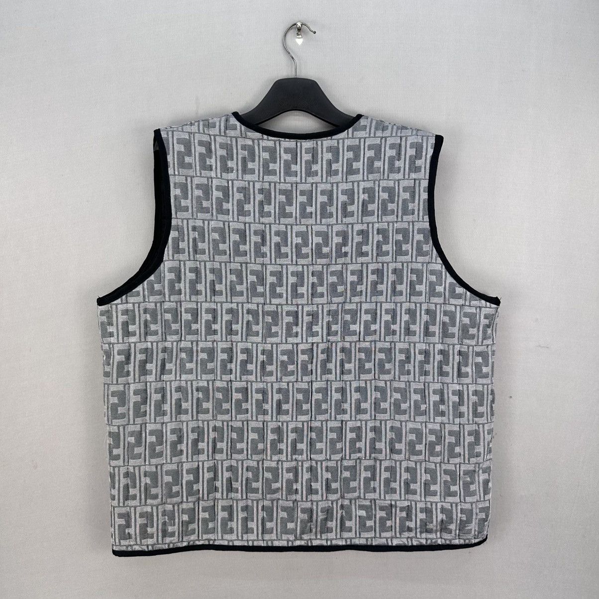 Vintage Vintage 90's F Monogram Vest by Meeilon Size US XL / EU 56 / 4 - 4 Thumbnail
