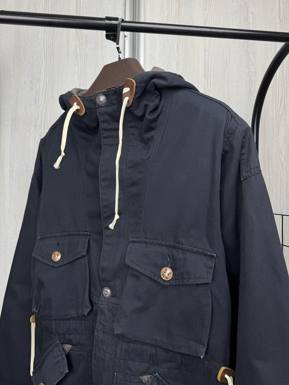 Garbstore Garbstore Hooded Mountain navy blue cotton parka jacket Size US S / EU 44-46 / 1 - 8 Thumbnail