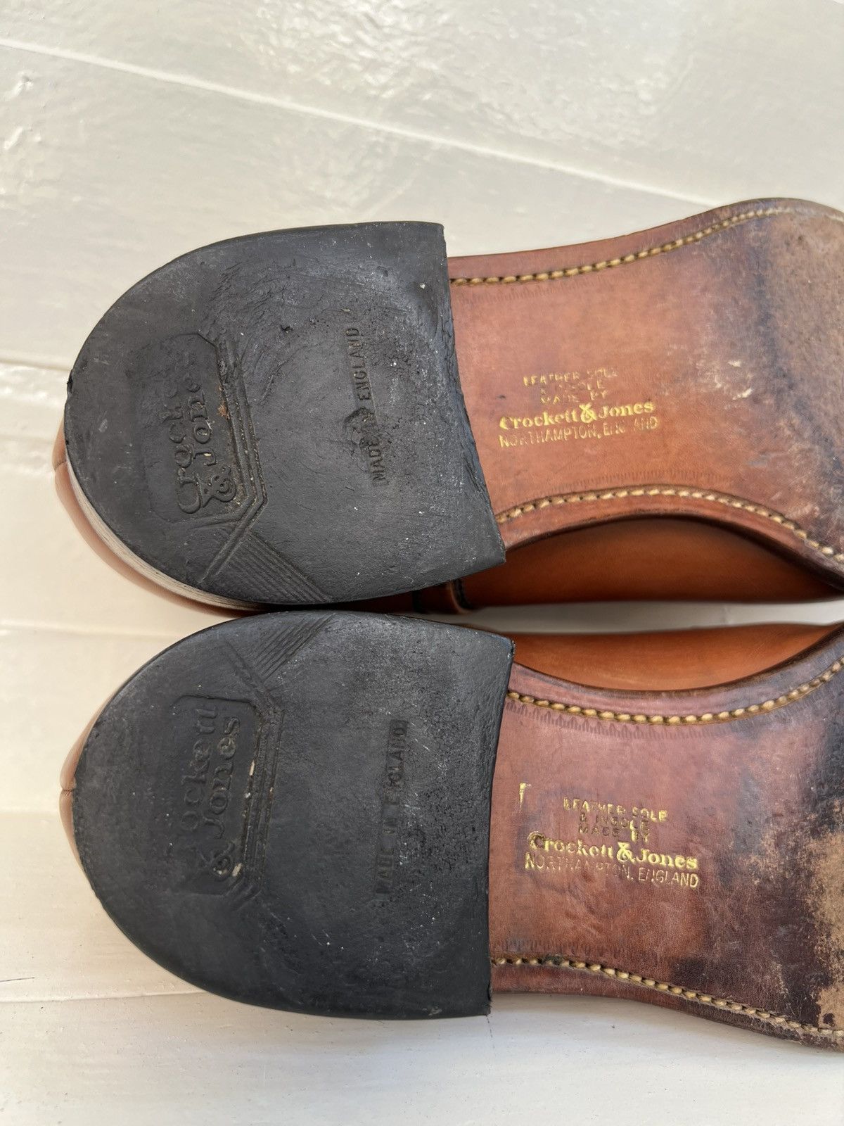 Crockett & Jones VTG Crockett & Jones Brown Leather Derby Dress Shoes Size US 9 / EU 42 - 19 Thumbnail