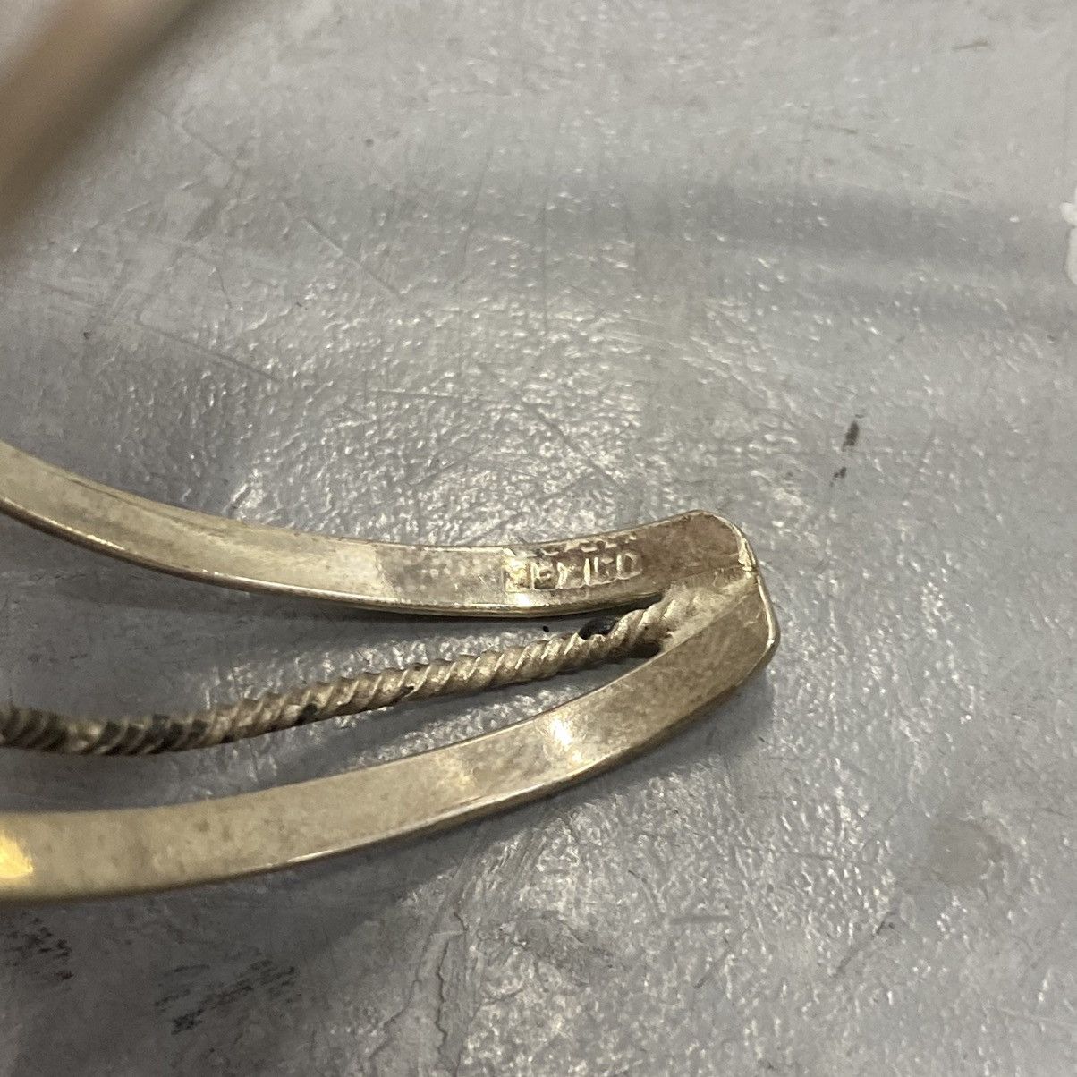 Kapital × Vintage Vtg 60s 70s Navajo Alpaca Silver Mother of Pearl Sun Cuff Size ONE SIZE - 5 Thumbnail