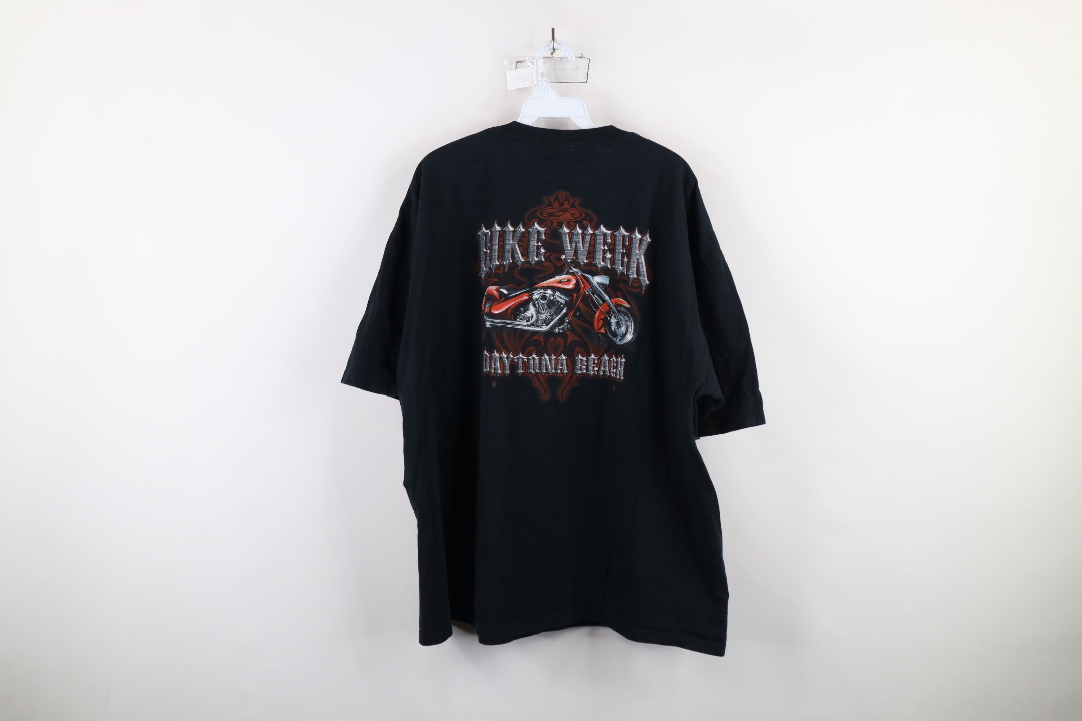 Vintage Vintage Y2K 2005 Daytona Bike Week Motorcycle Tribal T-Shirt Size US XXL / EU 58 / 5 - 7 Thumbnail