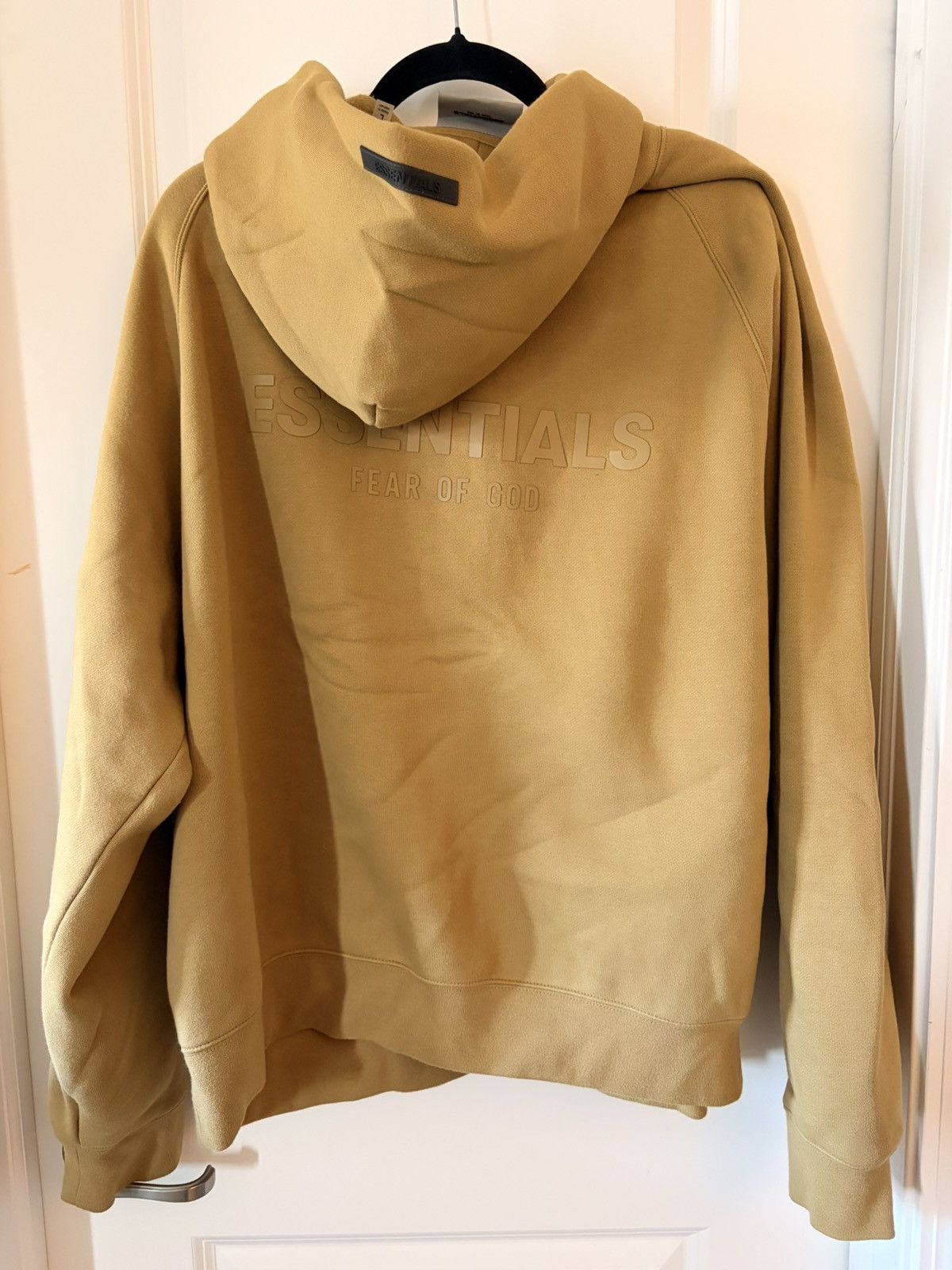 Essentials Essentials Fear of God Hoodie Mustard Yellow Logo Size L Size US L / EU 52-54 / 3 - 4 Thumbnail