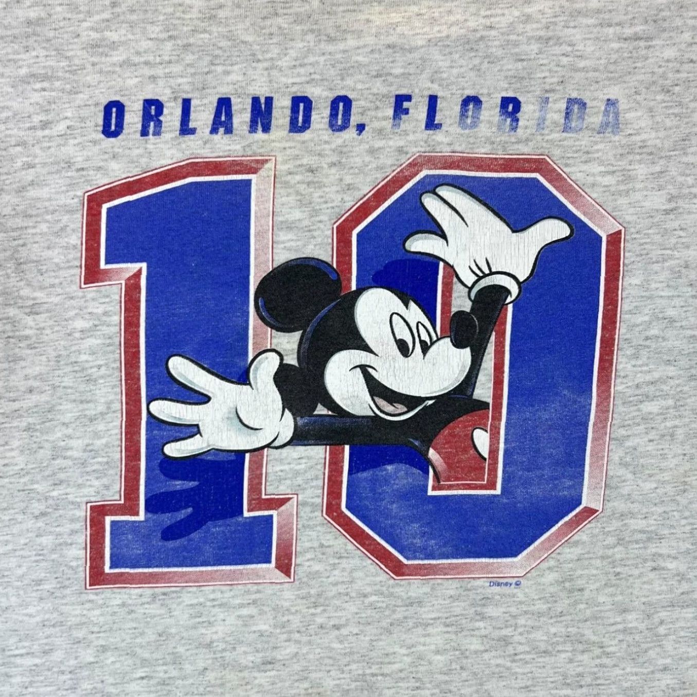 Disney VINTAGE Disney Mickey Mouse Souvenir Graphic T-Shirt XL Grey Men Size US XL / EU 56 / 4 - 3 Thumbnail