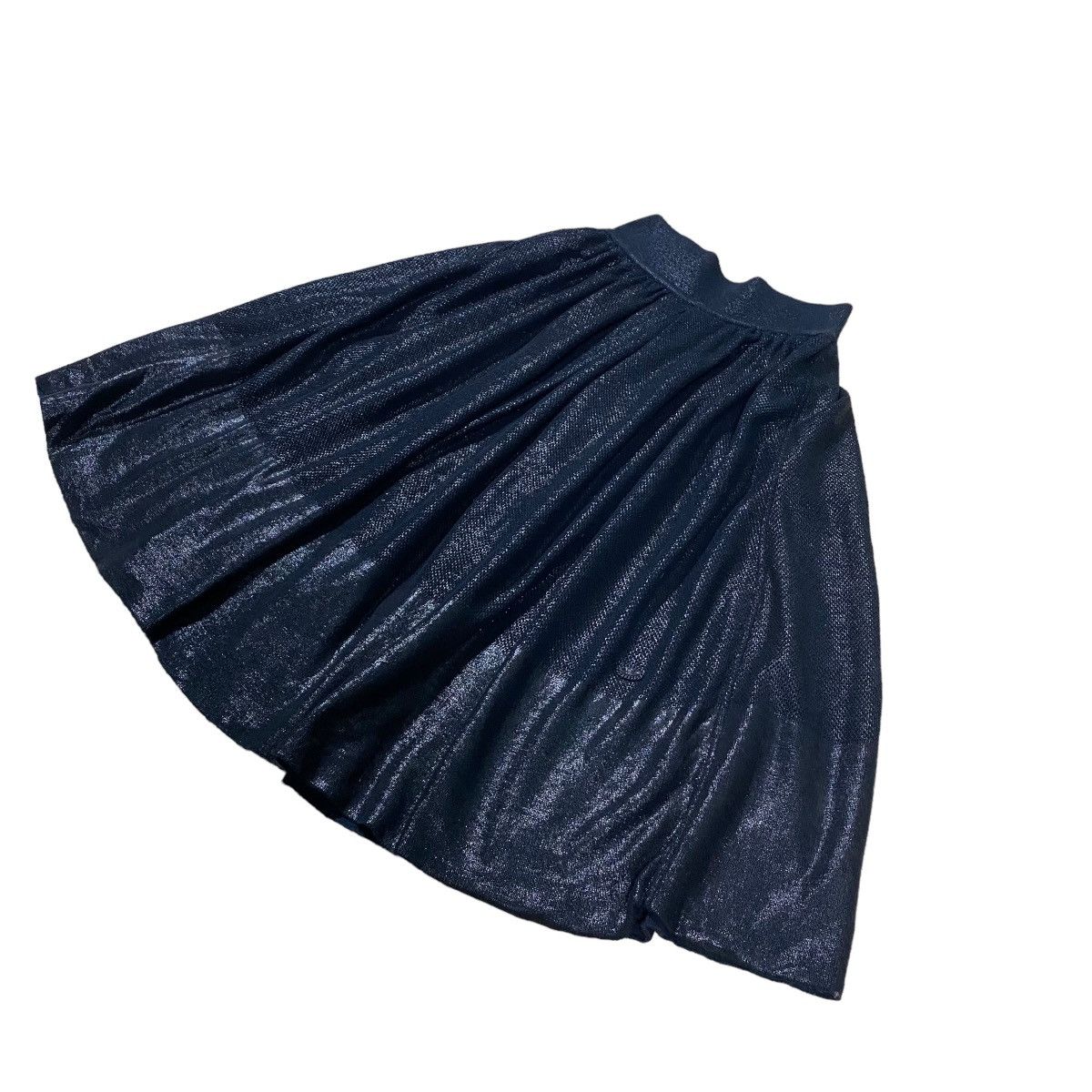 Chanel × Vintage Vintage Chanel Black Coated Skirt Size 24" / US 00 / IT 34 - 5 Thumbnail