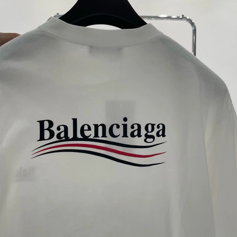 Balenciaga Balenciaga White Cola Printed Short Sleeve Size US XS / EU 42 / 0 - 3 Thumbnail