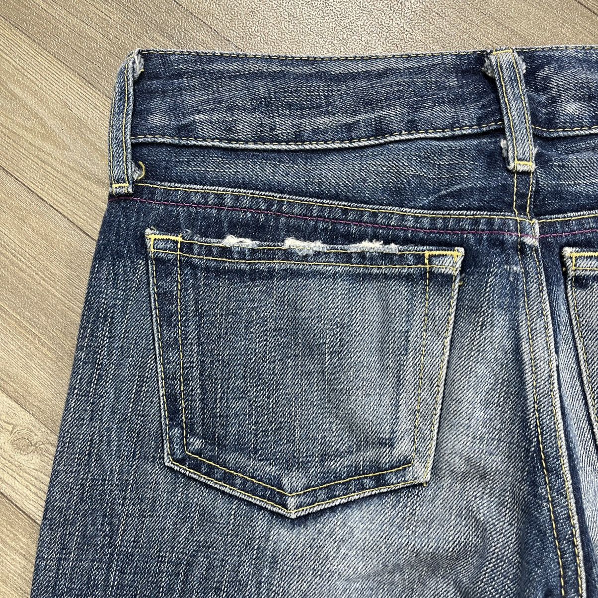 Japanese Brand 2000s Sly Japan Clawmark Distressed Punk Bootcut Flare Jeans Size US 26 / EU 42 - 17 Thumbnail