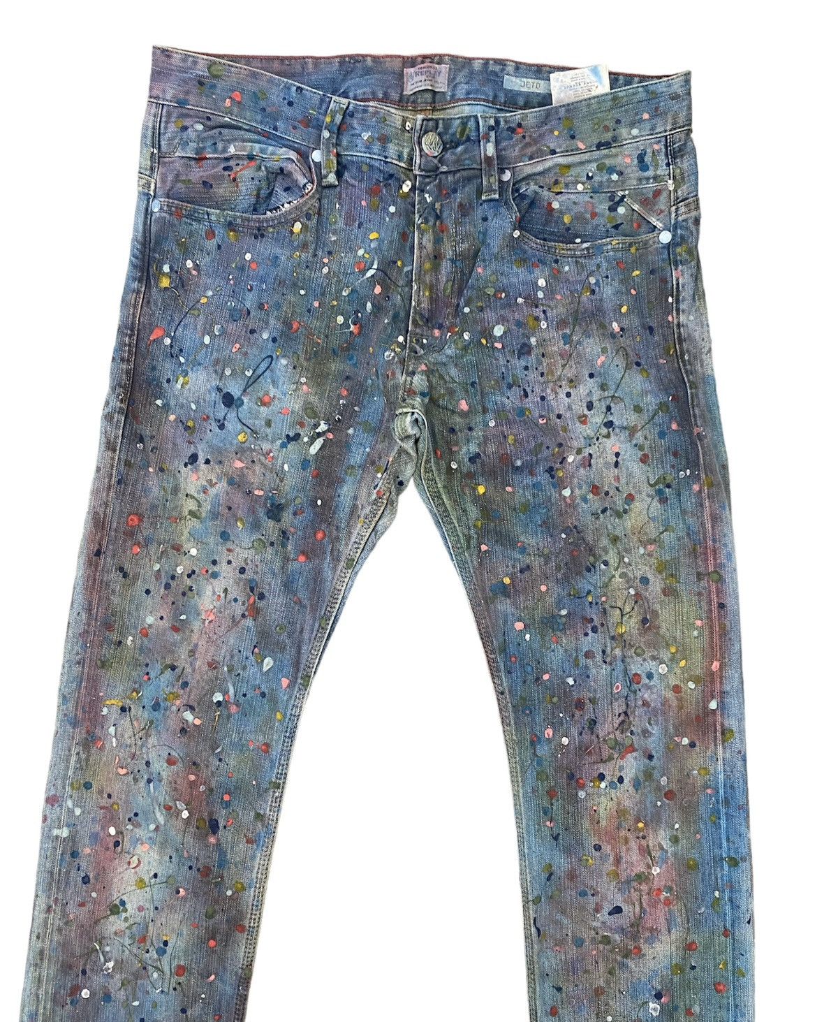 Replay REPLAY PAINTED DENIM DESIGN SKINNY TYPE JETO STYLE Size US 31 - 4 Thumbnail