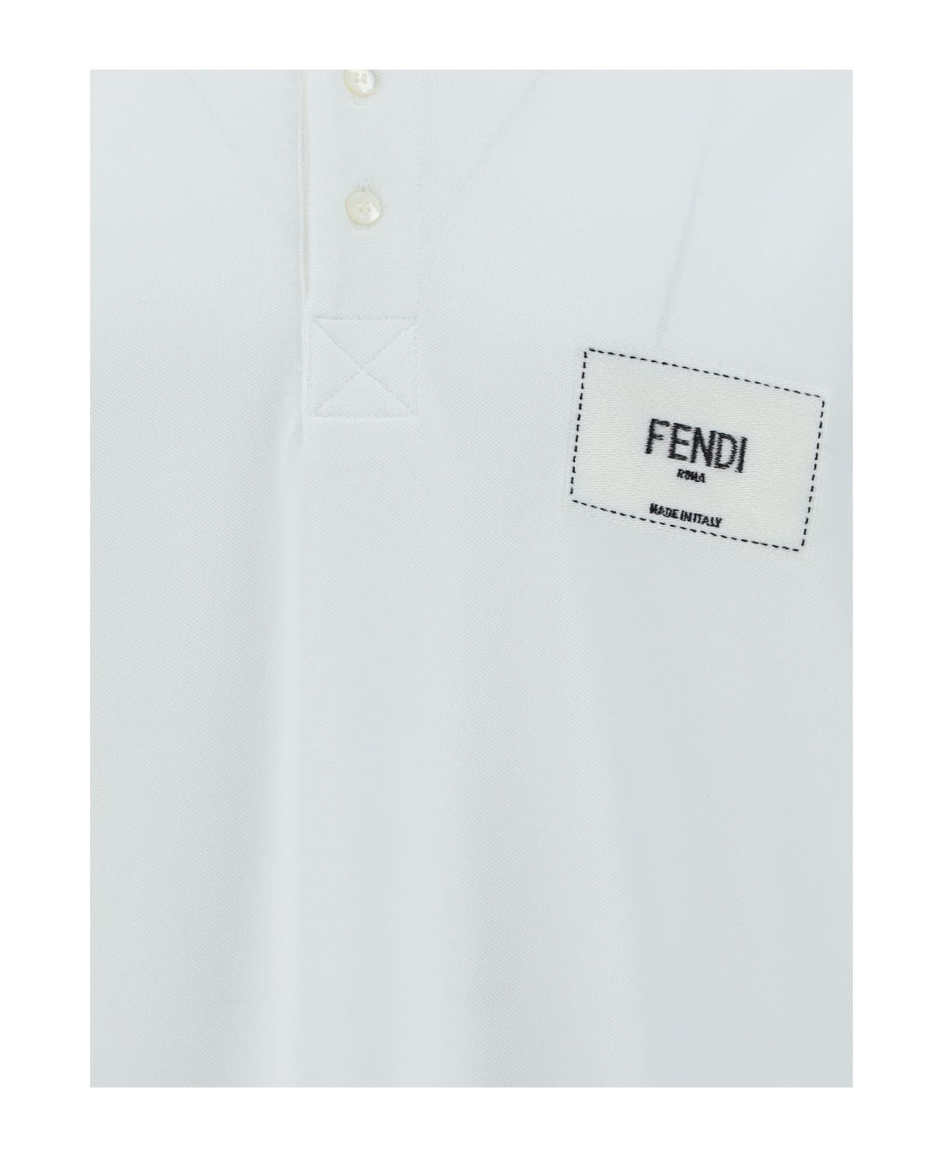 Fendi o1w1db10325 FB0461 Polo Shirt in White Size US M / EU 48-50 / 2 - 3 Thumbnail