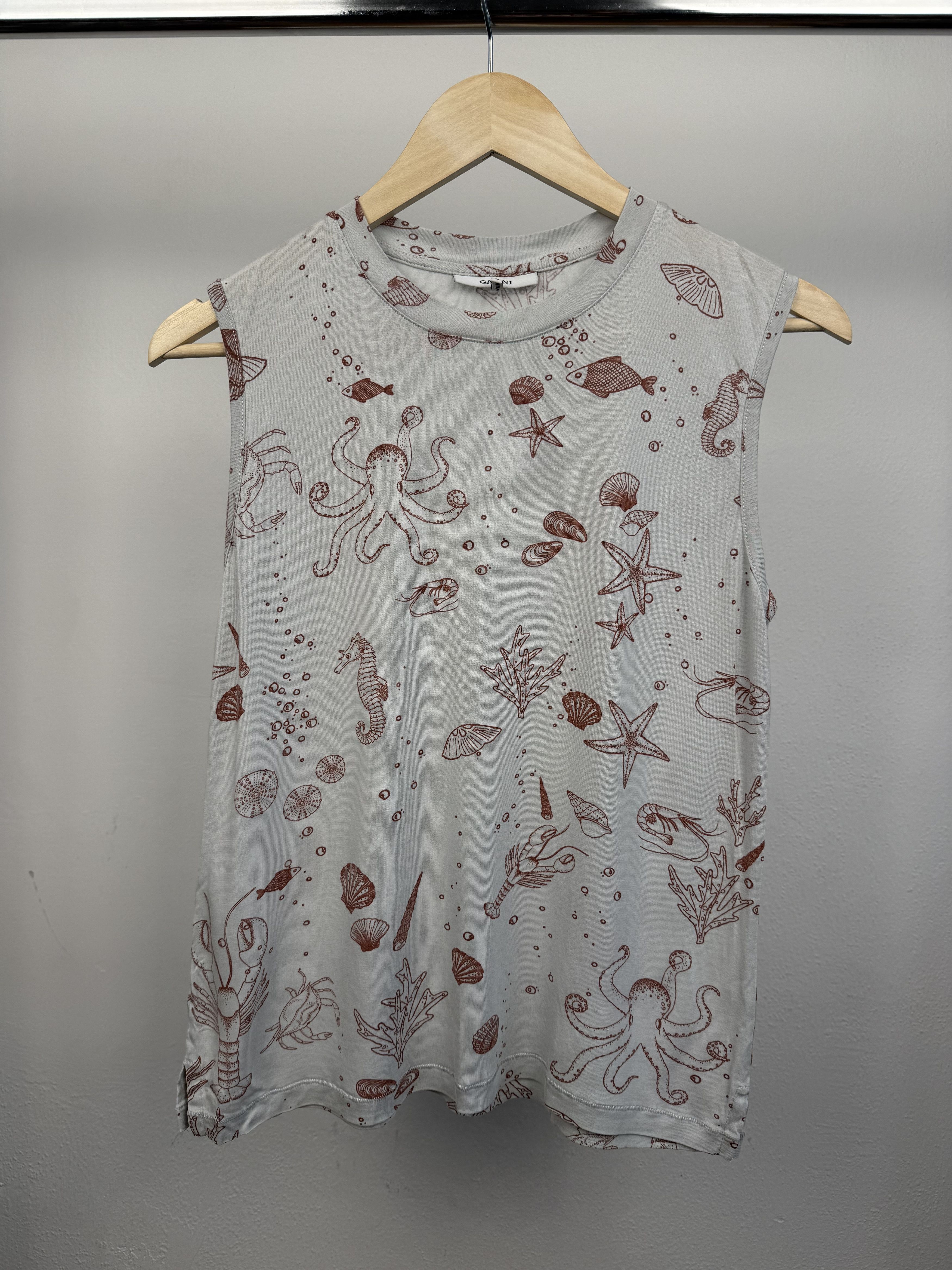 Ganni Ganni all over print tank top Size M / US 6-8 / IT 42-44 - 1 Thumbnail