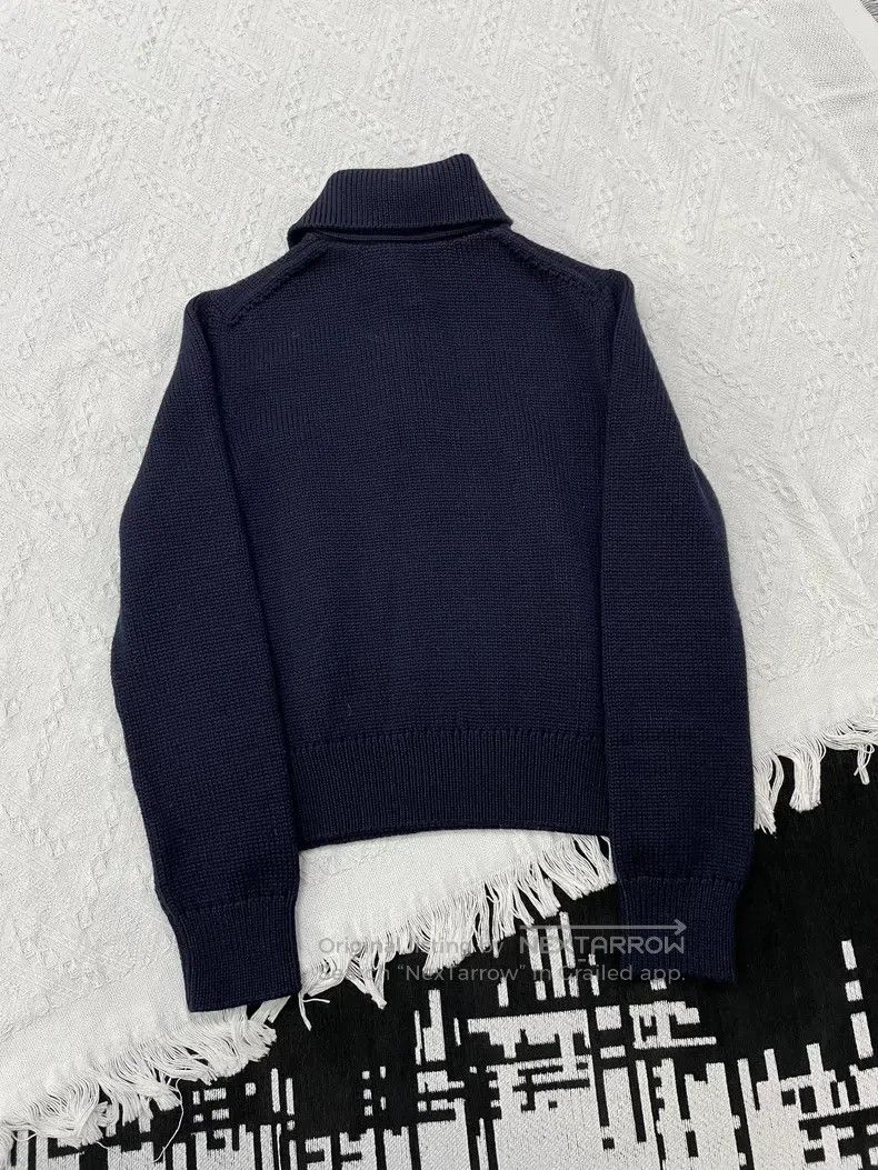 Dior Dior Dark blue lapel wool sweater Size XS / US 0-2 / IT 36-38 - 3 Thumbnail