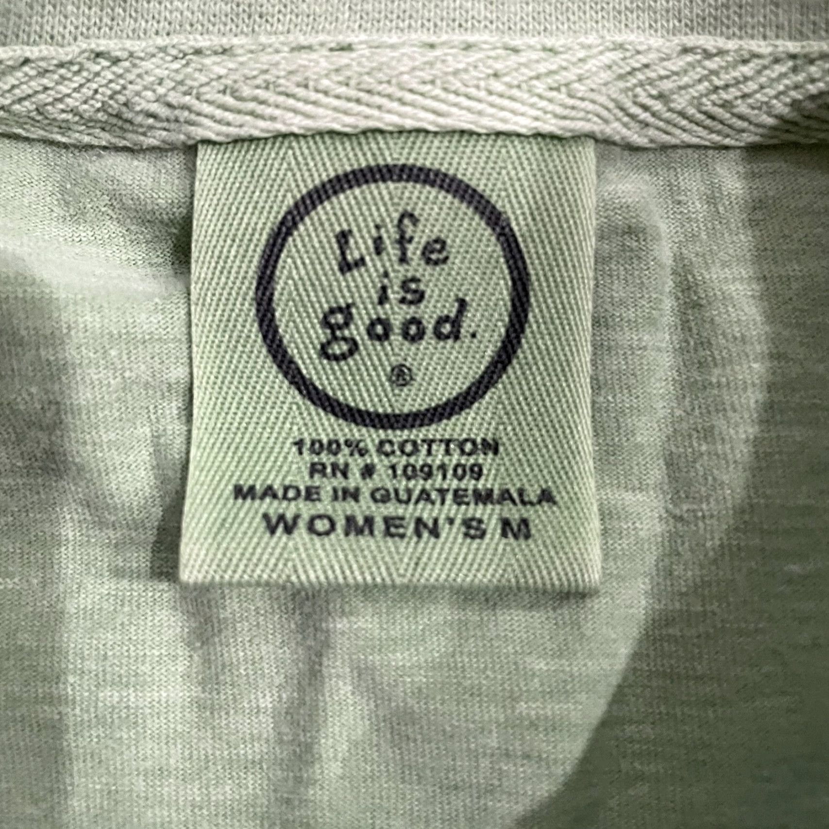 Life is Good LIFE IS GOOD Green Graphic Tee Women's Medium 100% Cotton Casual T-Shirt Size M / US 6-8 / IT 42-44 - 4 Thumbnail