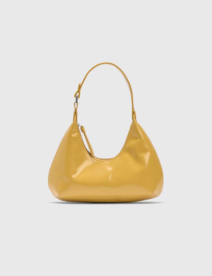 By Far o1mle1224 Size : OS/Semi Patent Leather Bag in Yellow Size ONE SIZE - 1 Thumbnail