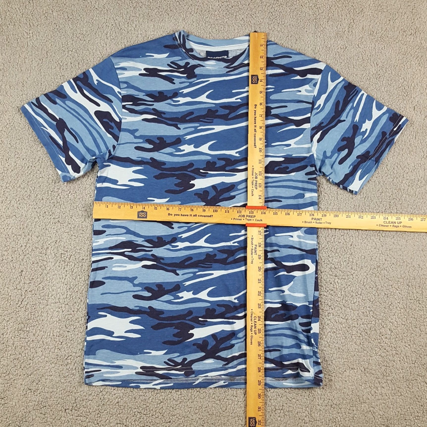 Vintage VINTAGE Graphite Men's T-Shirt S Blue Snow Camo 90s 00s Retro Outdoor Winter Y2K Vintage Size US S / EU 44-46 / 1 - 4 Thumbnail