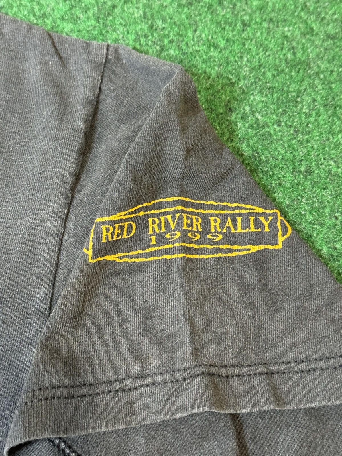 Harley Davidson × Vintage Vintage 90s Biker Work Sucks Going Riding 1999 Faded T Shirt Size US L / EU 52-54 / 3 - 6 Thumbnail