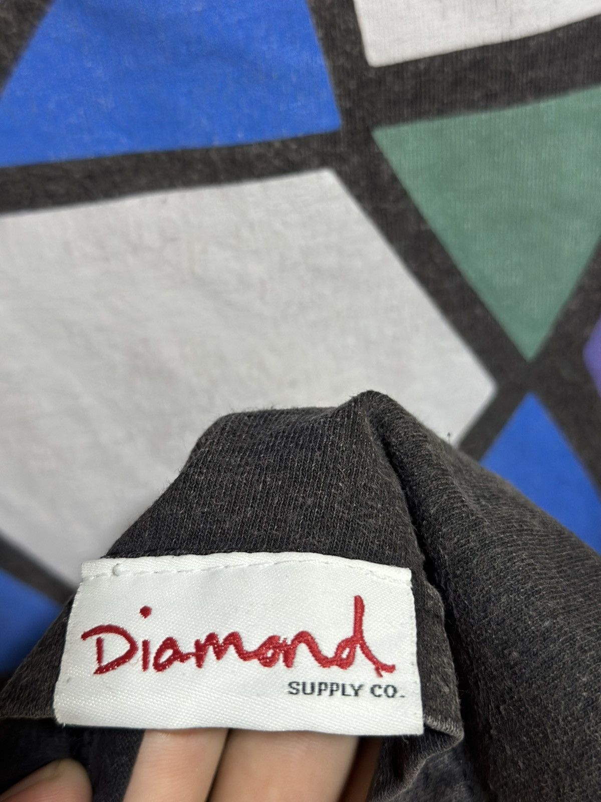 Diamond Supply Co. Thrashed Vintage Diamond Supply Co Faded Tee Size US XL / EU 56 / 4 - 5 Thumbnail