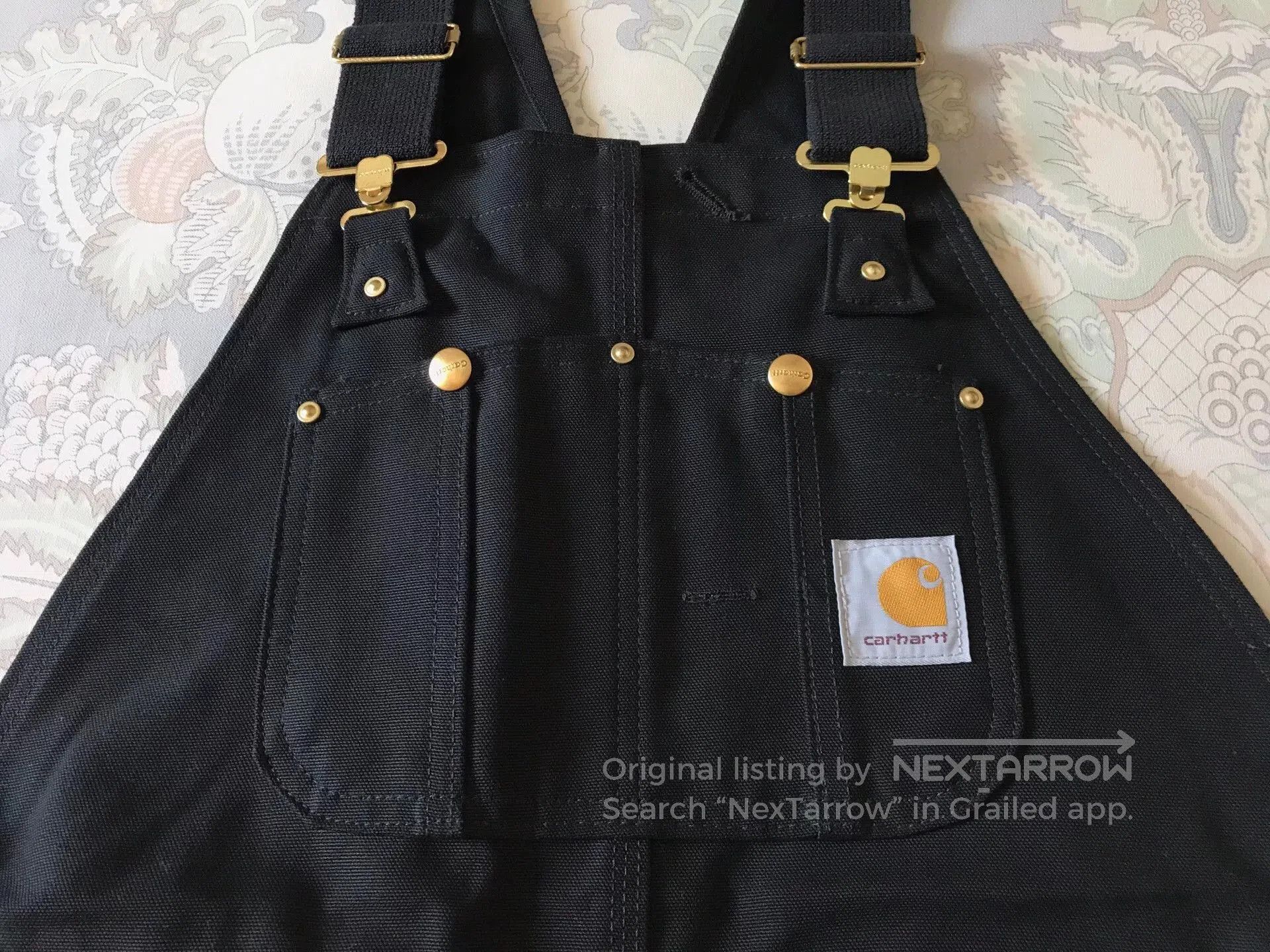 Carhartt Carhartt R01 Black W38L30 Canvas Overalls. Size US 38 / EU 54 - 5 Thumbnail