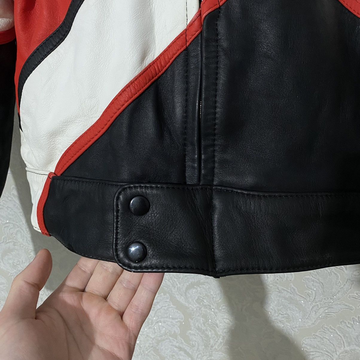 Other Motorcycle Leather Jacket Belo Vintage Moto Racing Size US L / EU 52-54 / 3 - 7 Thumbnail